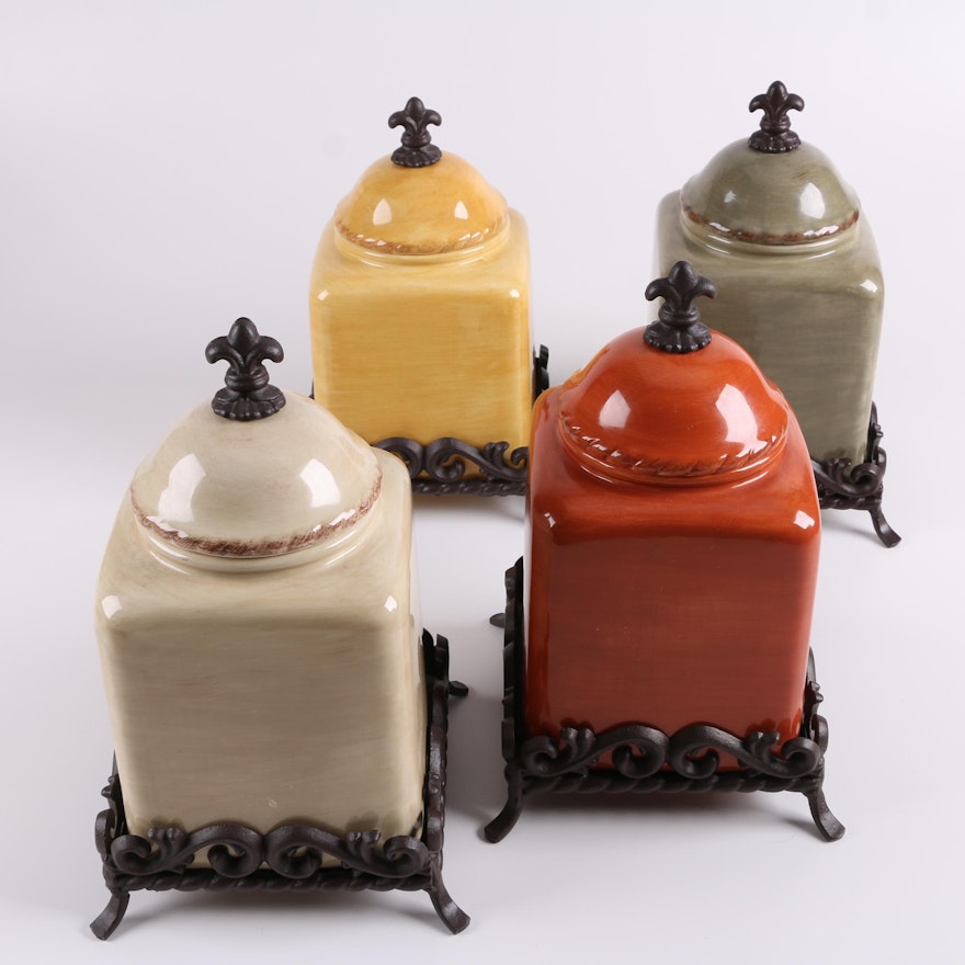 Artimino "Tuscan Countryside" Earthenware Canisters