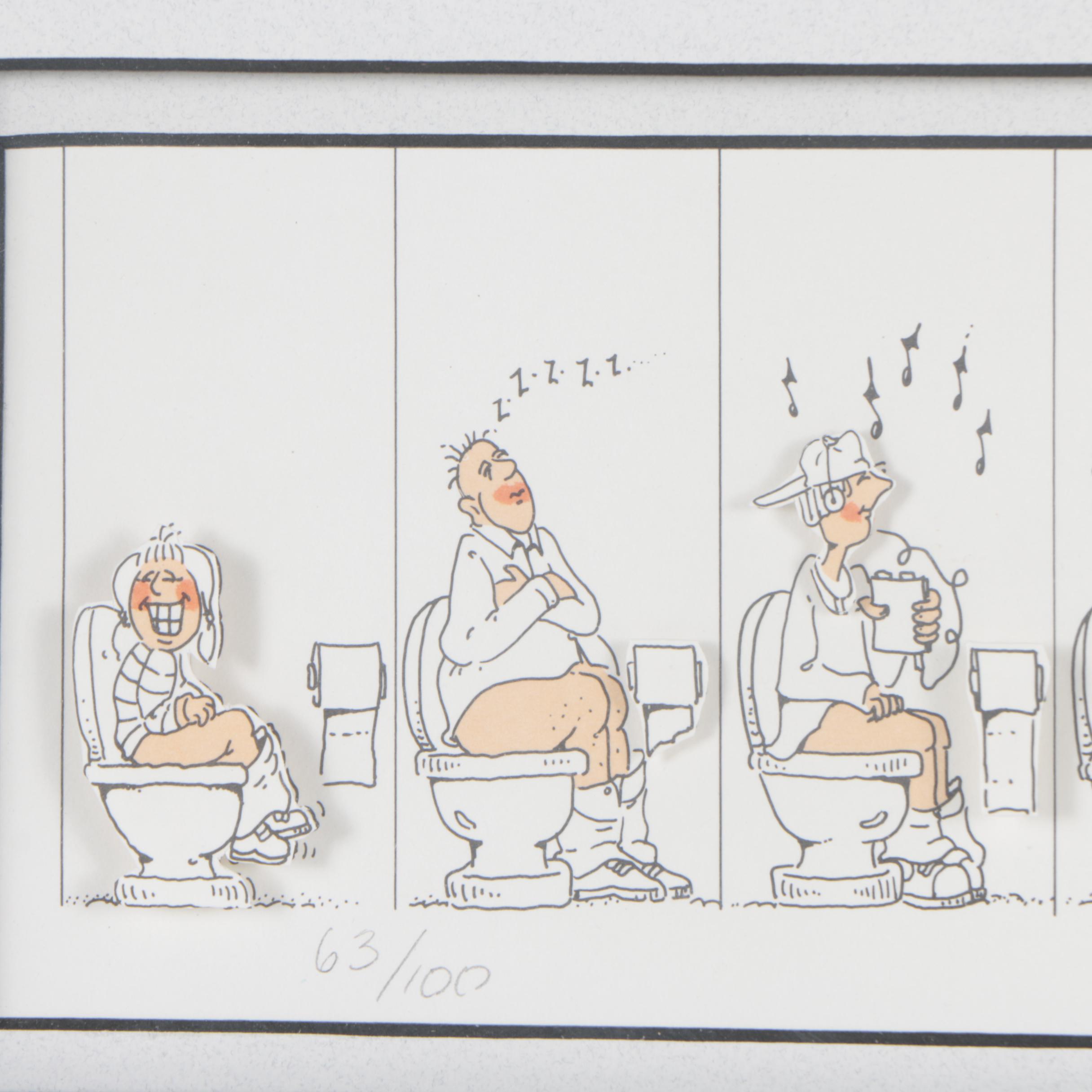 Embellished Lithograph "Styles"