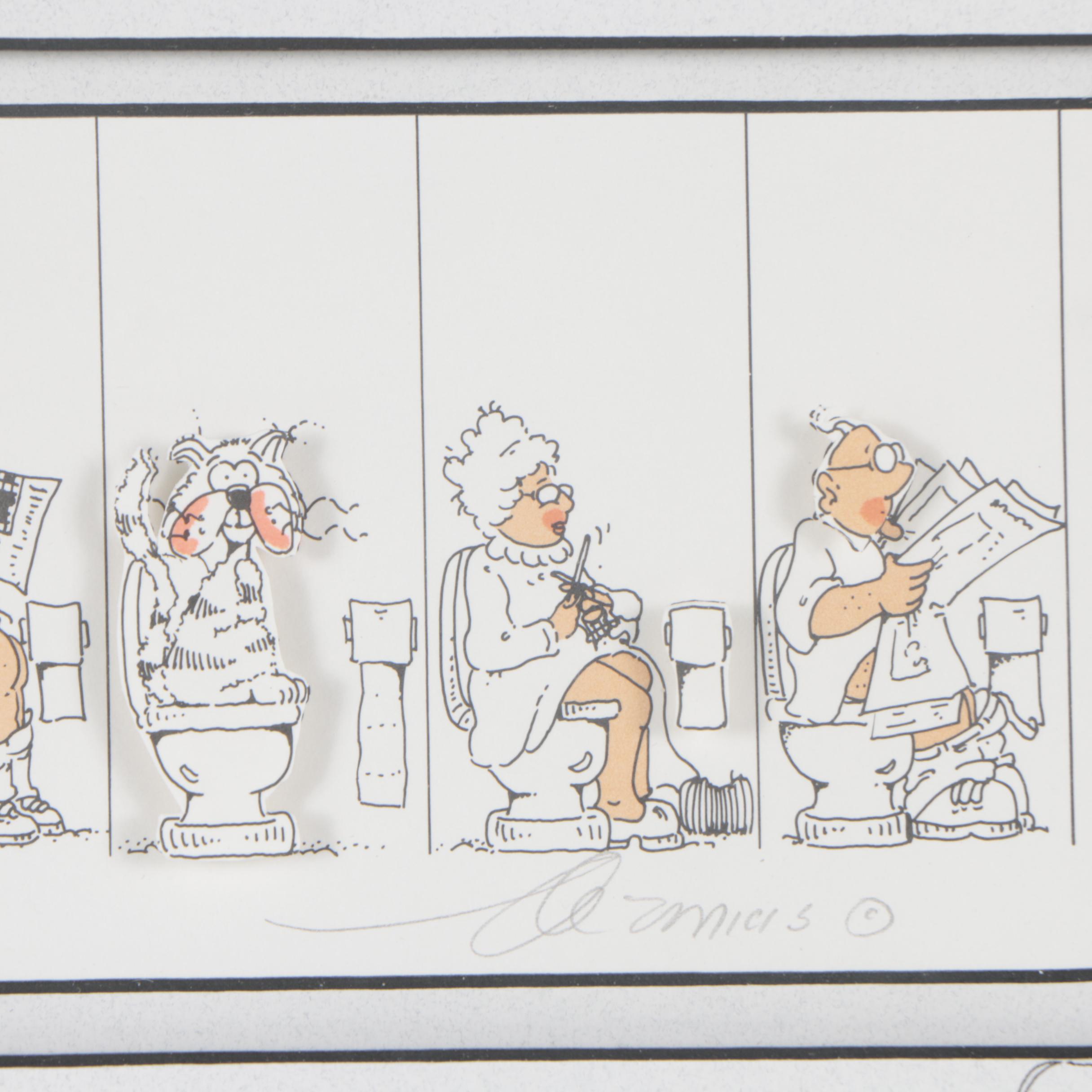 Embellished Lithograph "Styles"