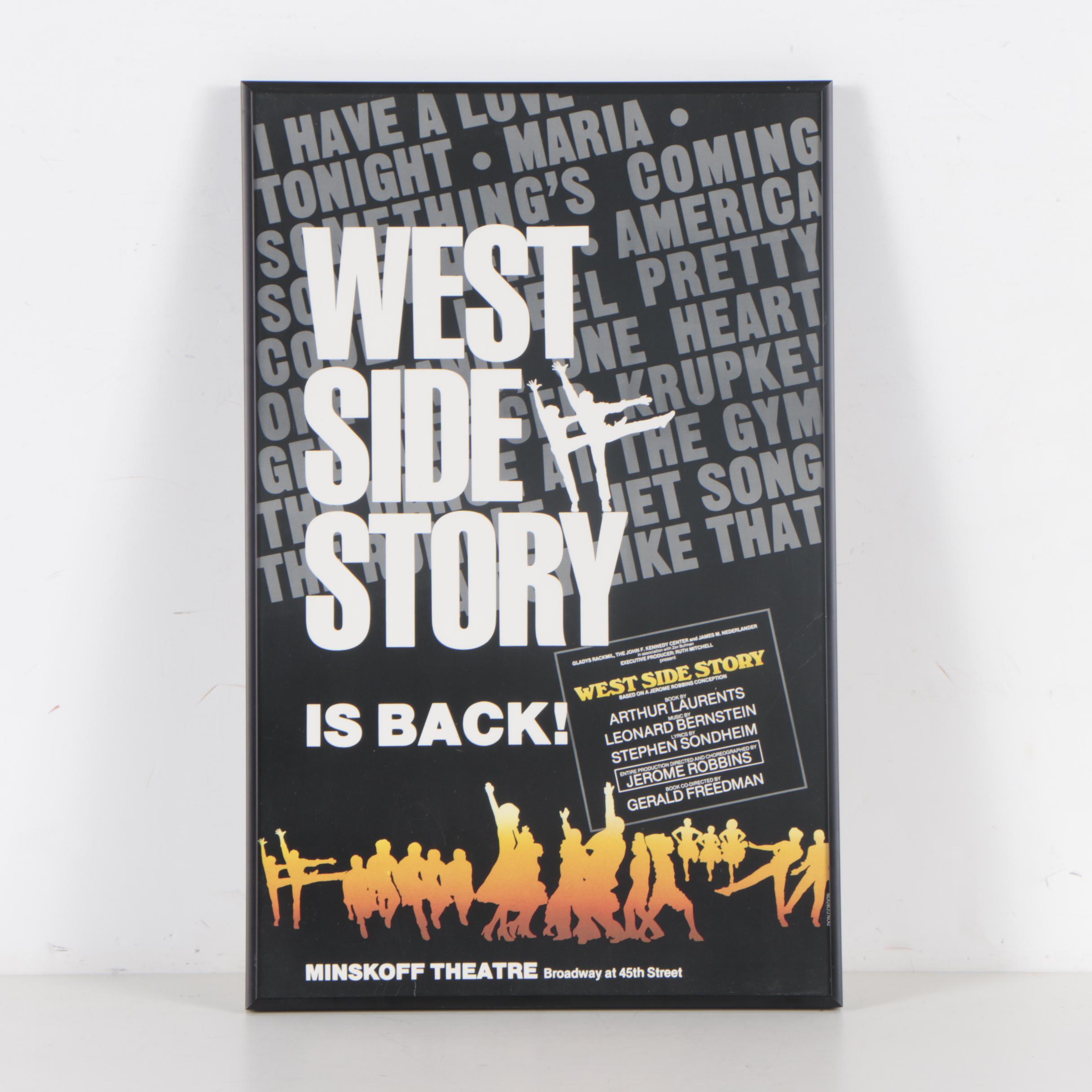 Offset Lithograph of "West Side Story" Play Poster