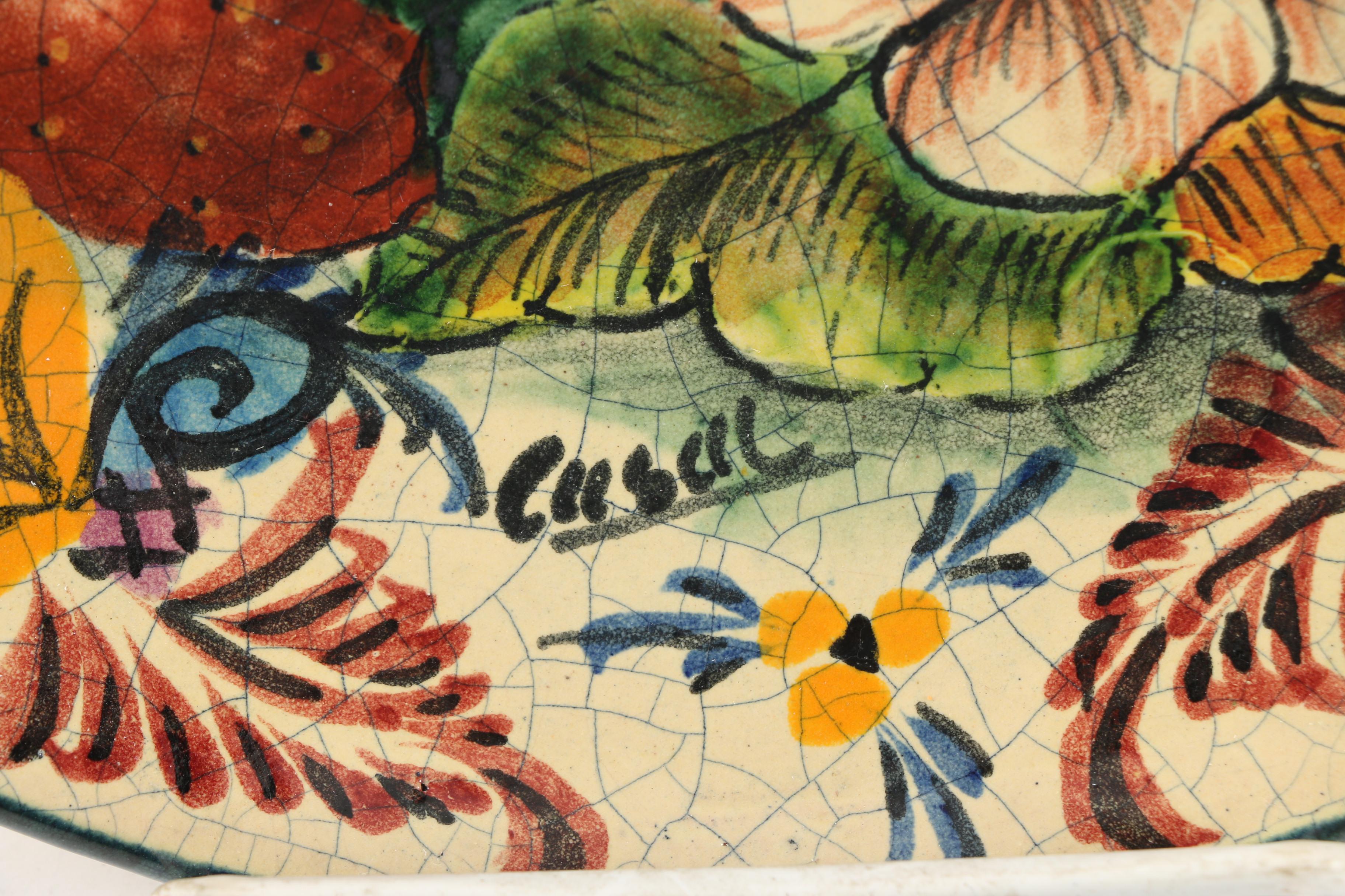 Vintage Casal Mexican Art Pottery Decorative Plates