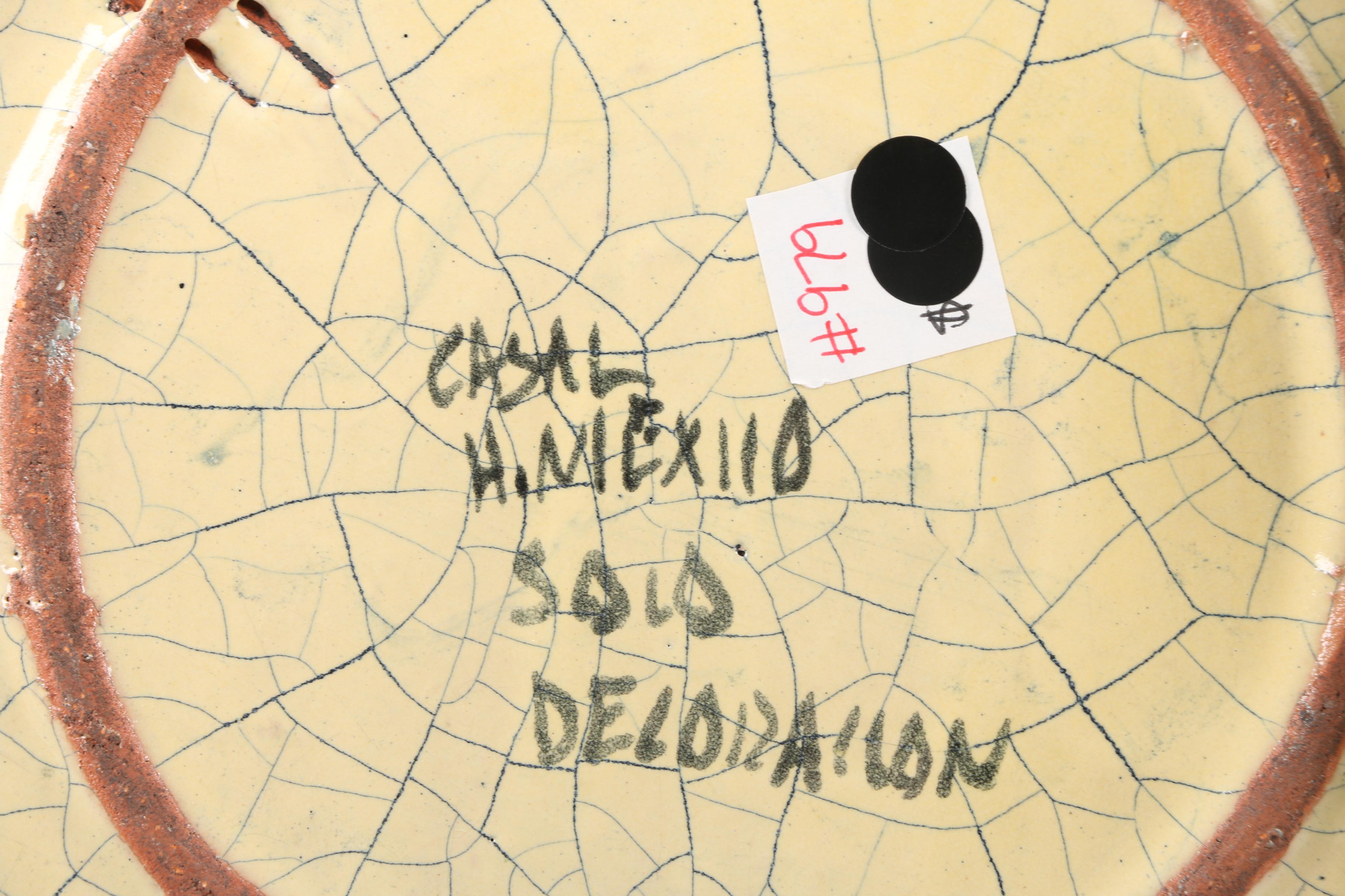 Vintage Casal Mexican Art Pottery Decorative Plates