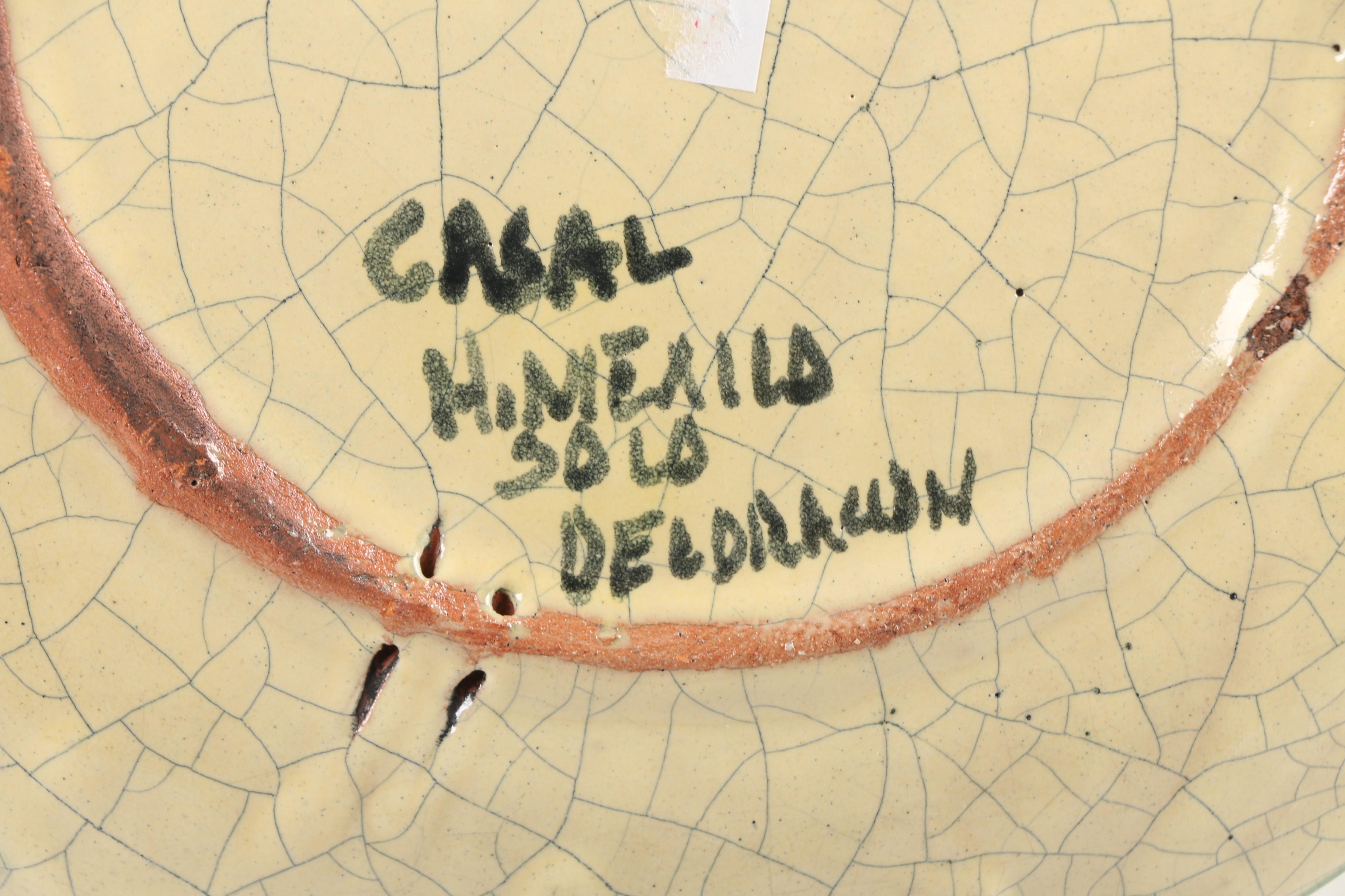 Vintage Casal Mexican Art Pottery Decorative Plates