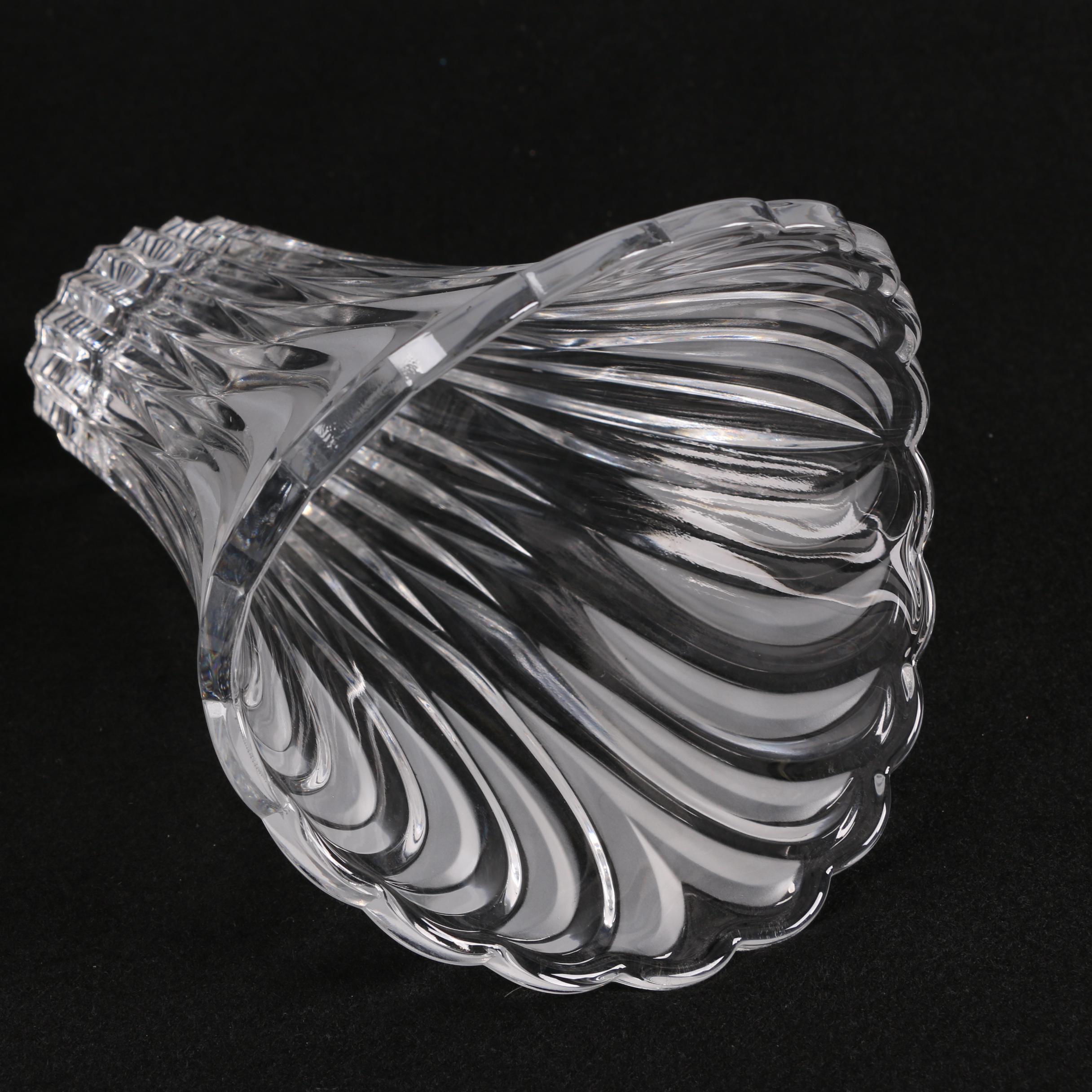 Miller Rogaska Italian Crystal Vase with Mikasa "Icicles" Crystal Bowl