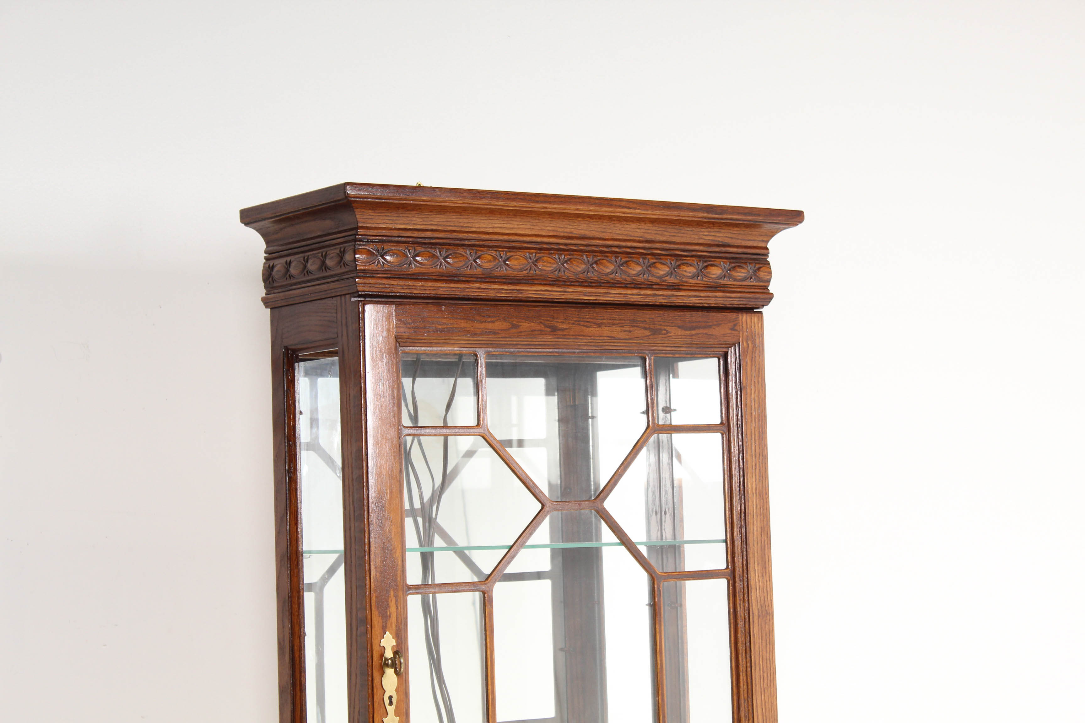 Colonial Revival Oak Secretary