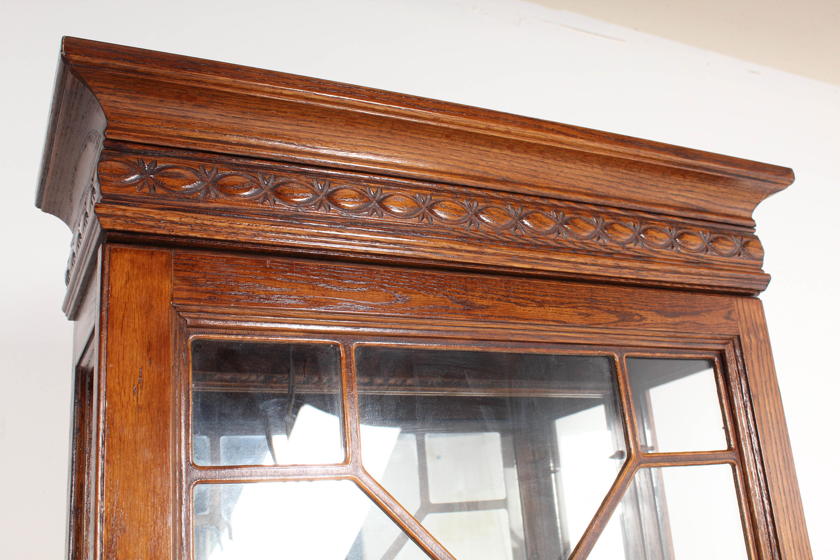 Colonial Revival Oak Secretary