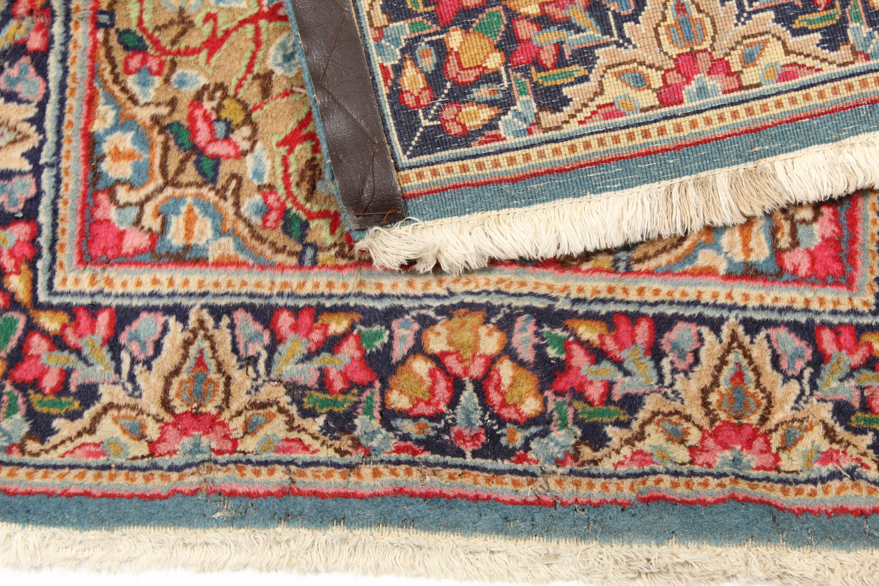 Vintage Hand-Knotted Persian Lavar Kerman Runner