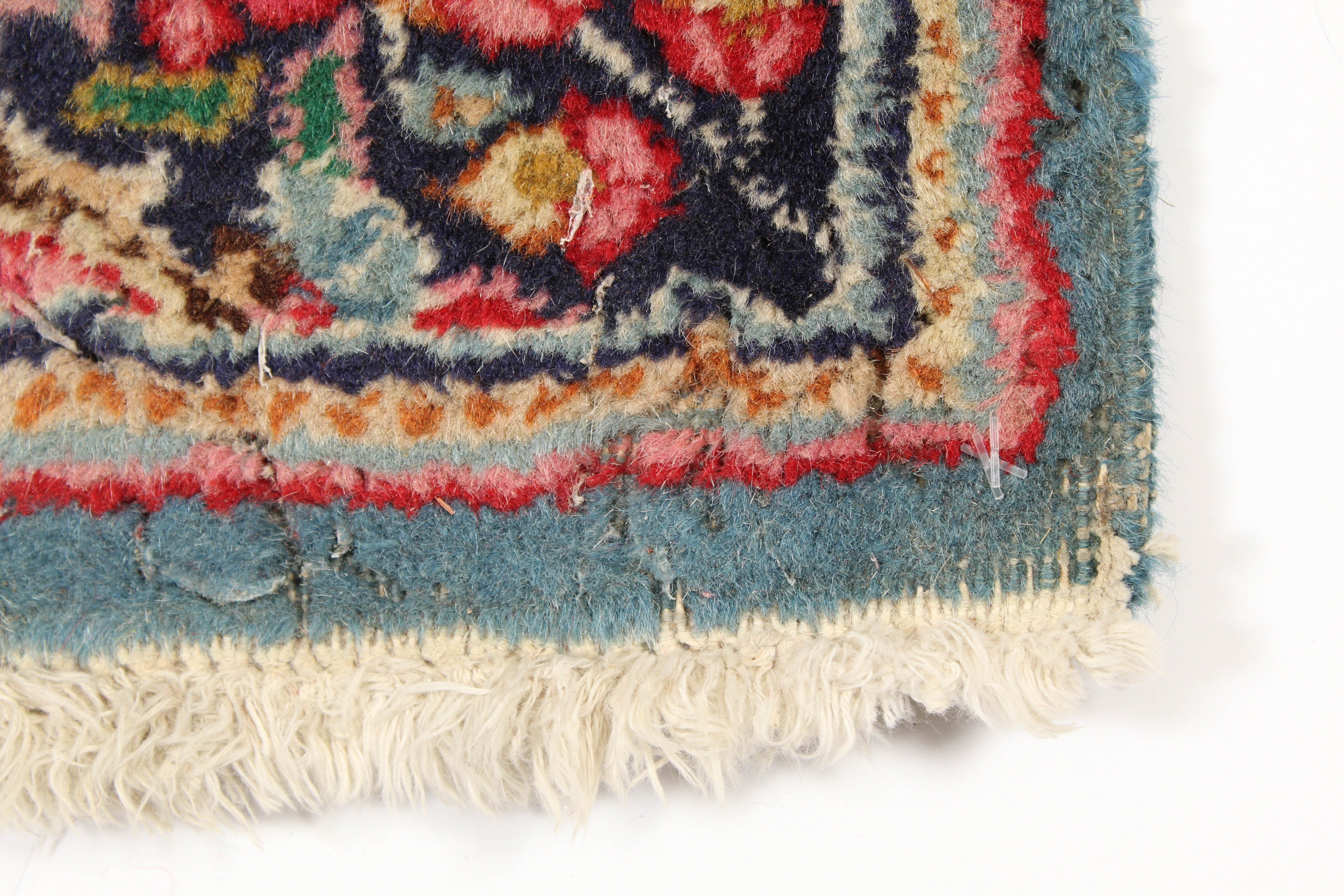 Vintage Hand-Knotted Persian Lavar Kerman Runner