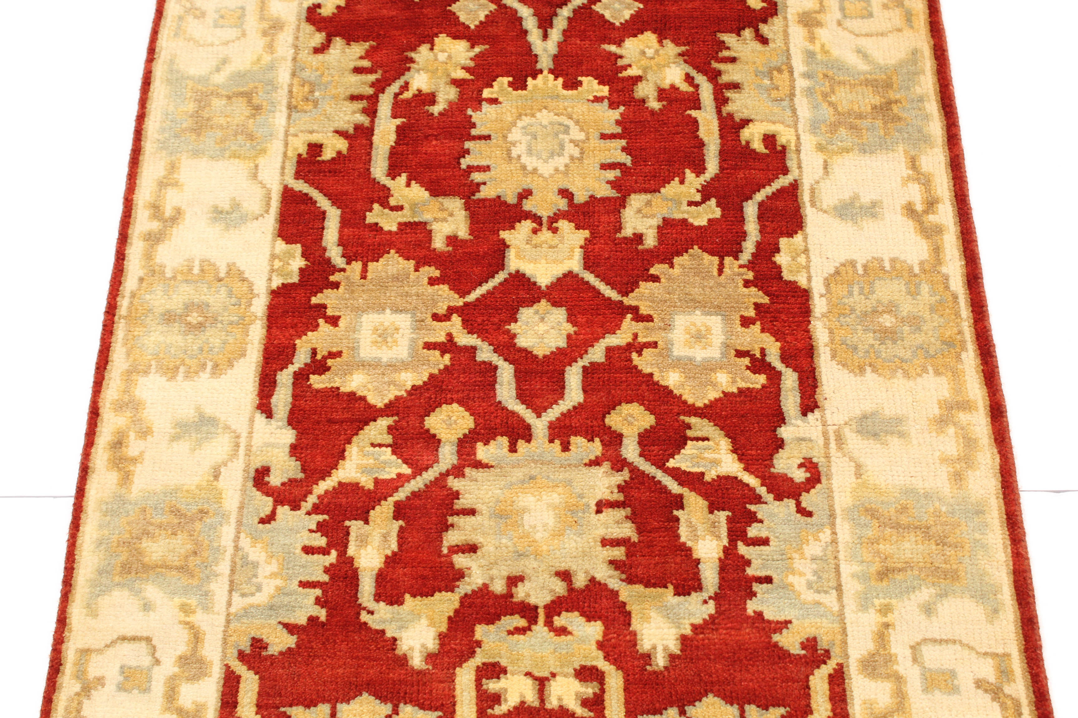 Hand-Knotted Indo-Turkish Oushak Rug