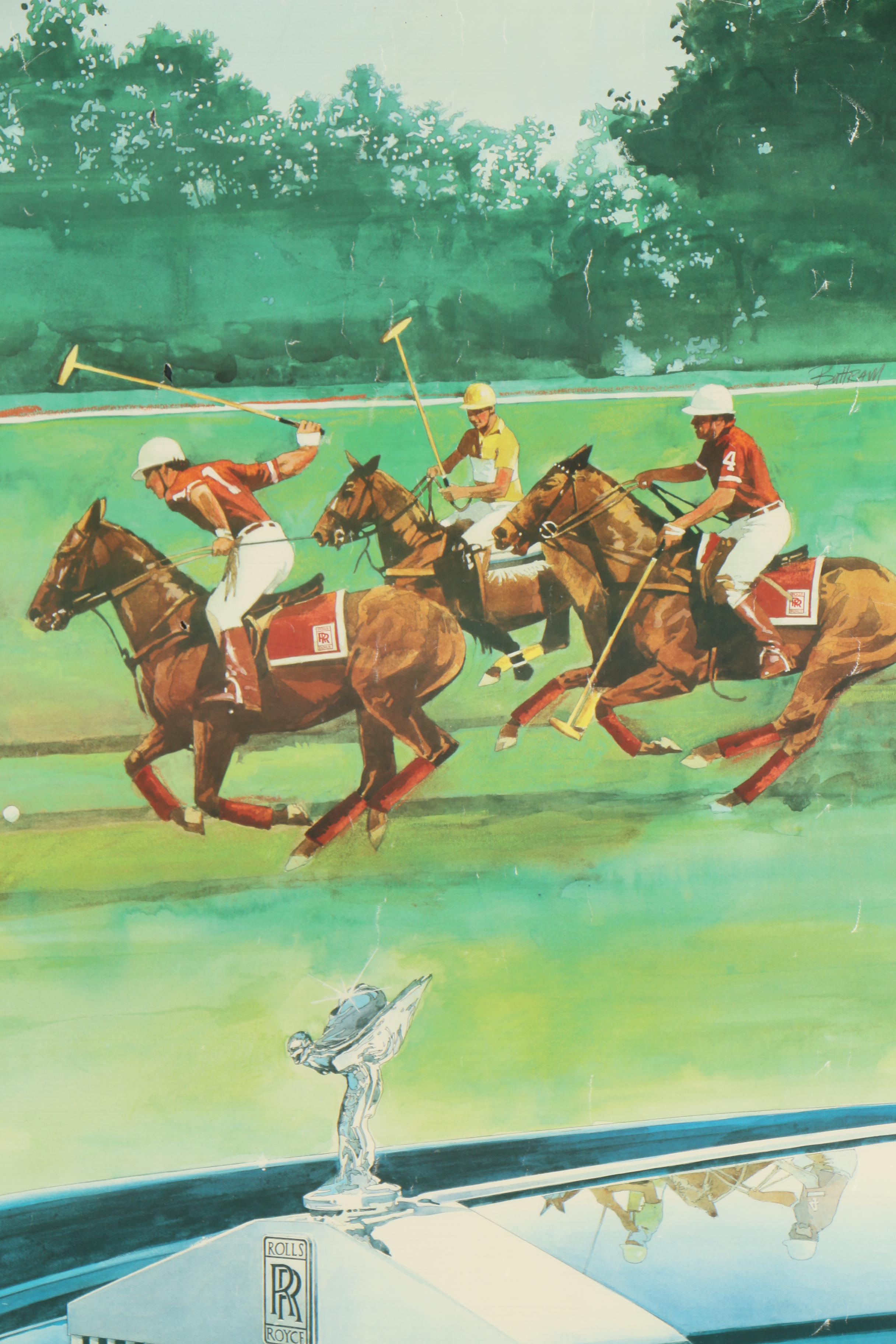 1987 Rolls-Royce Polo Offset Lithograph Poster