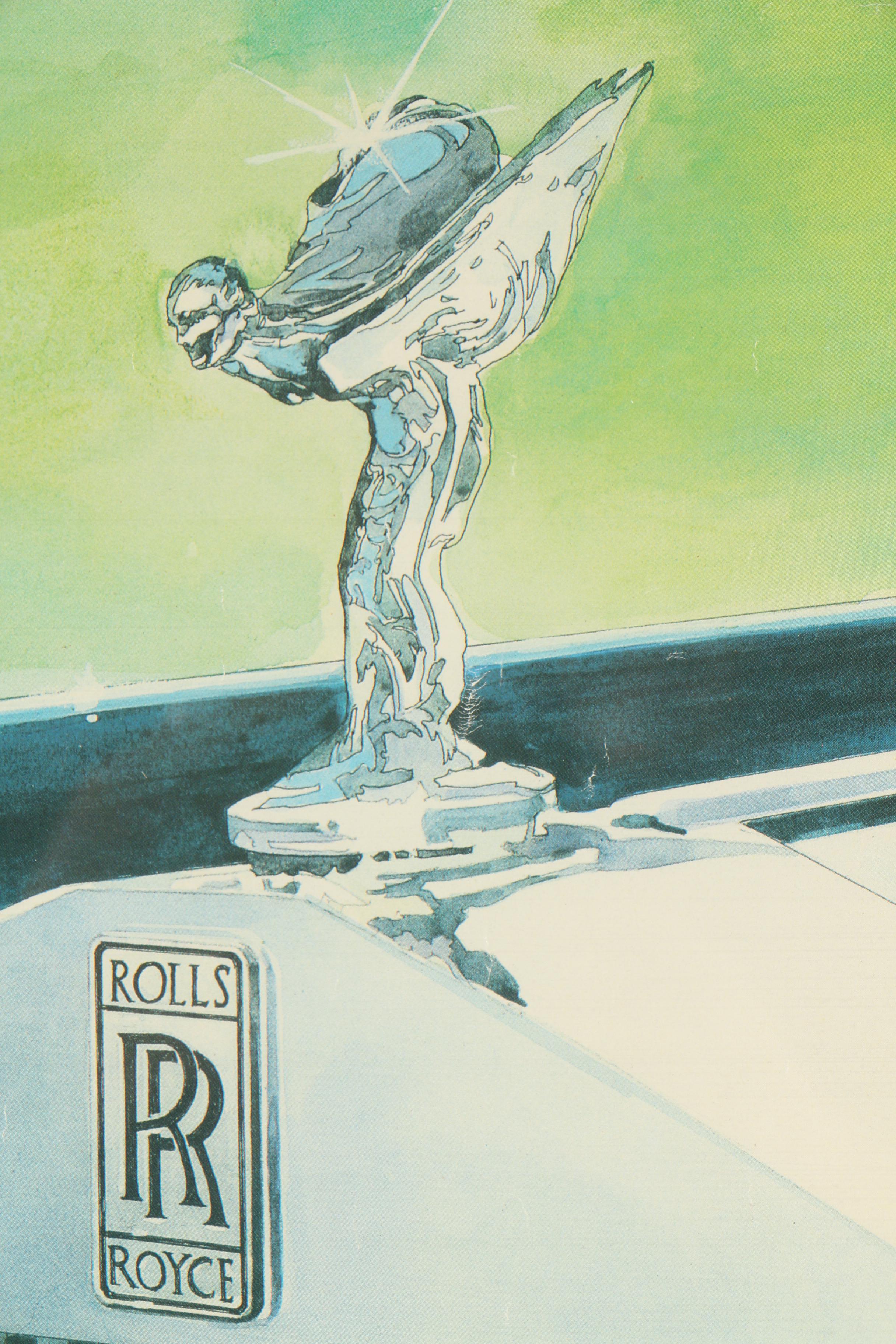 1987 Rolls-Royce Polo Offset Lithograph Poster