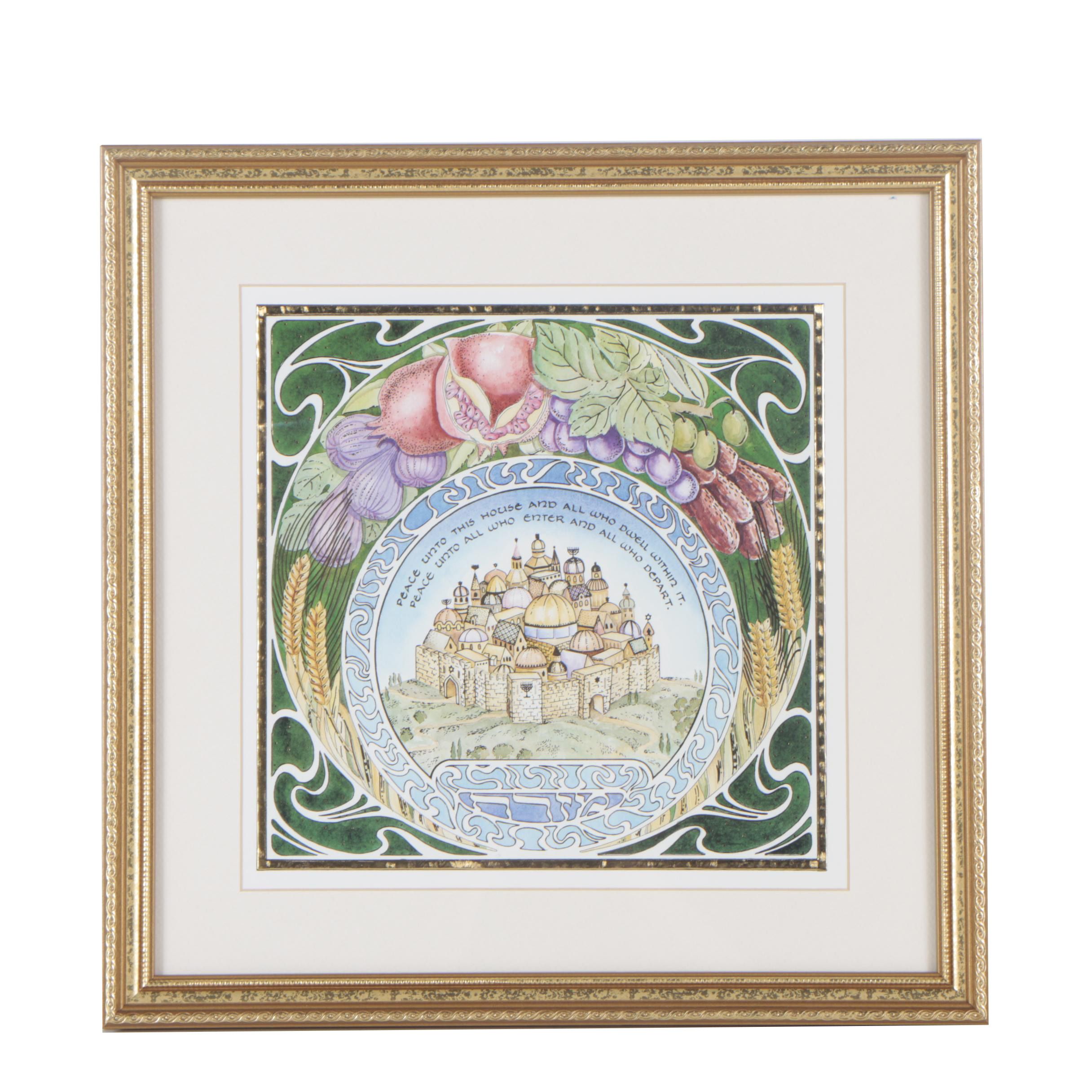 Micki Caspi Offset Lithograph