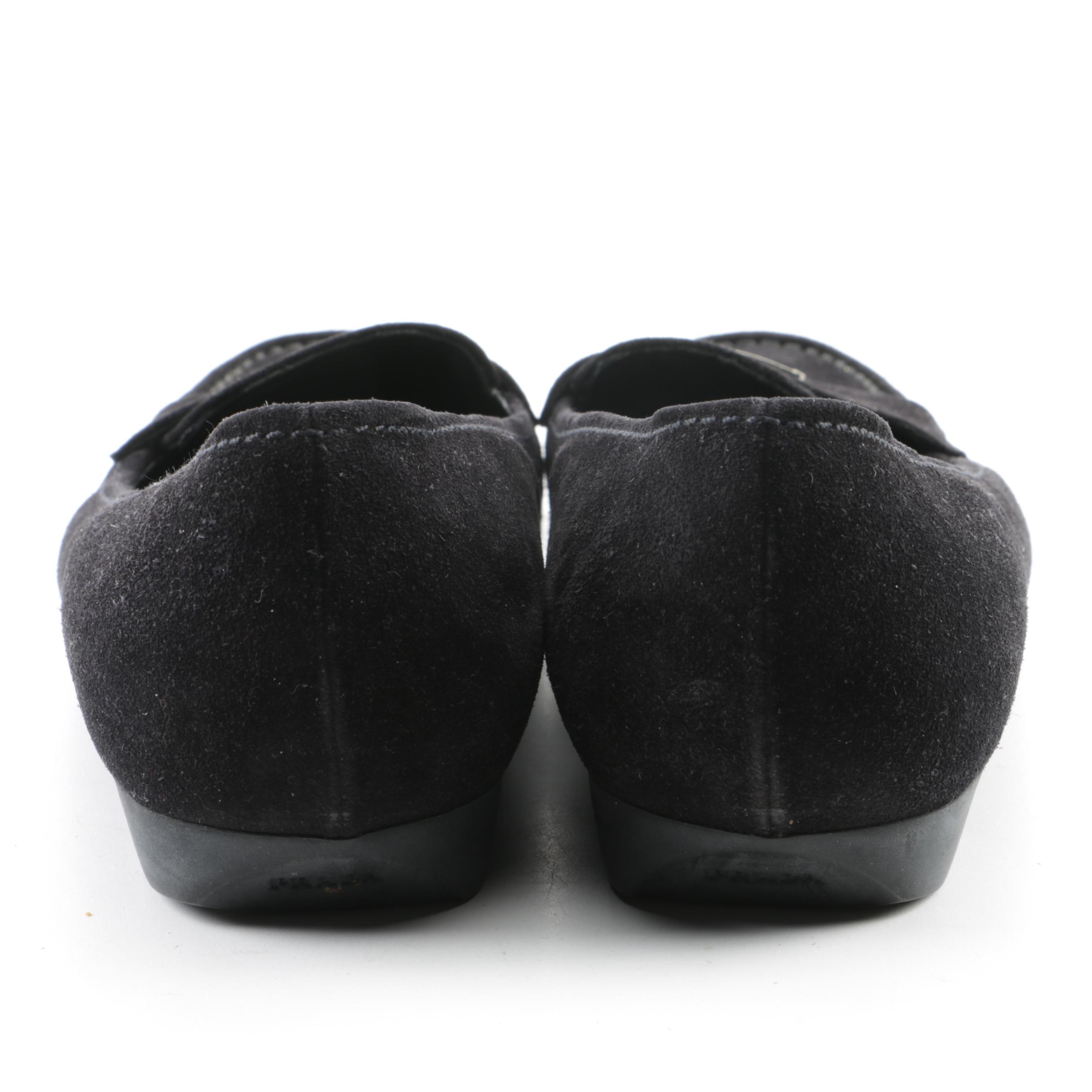 Prada Black Suede Loafers and Boots