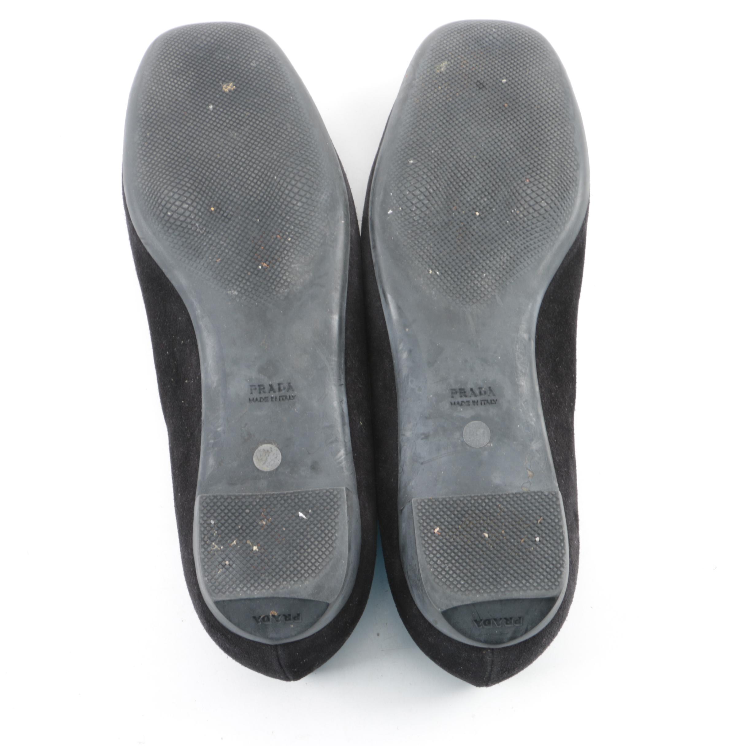 Prada Black Suede Loafers and Boots