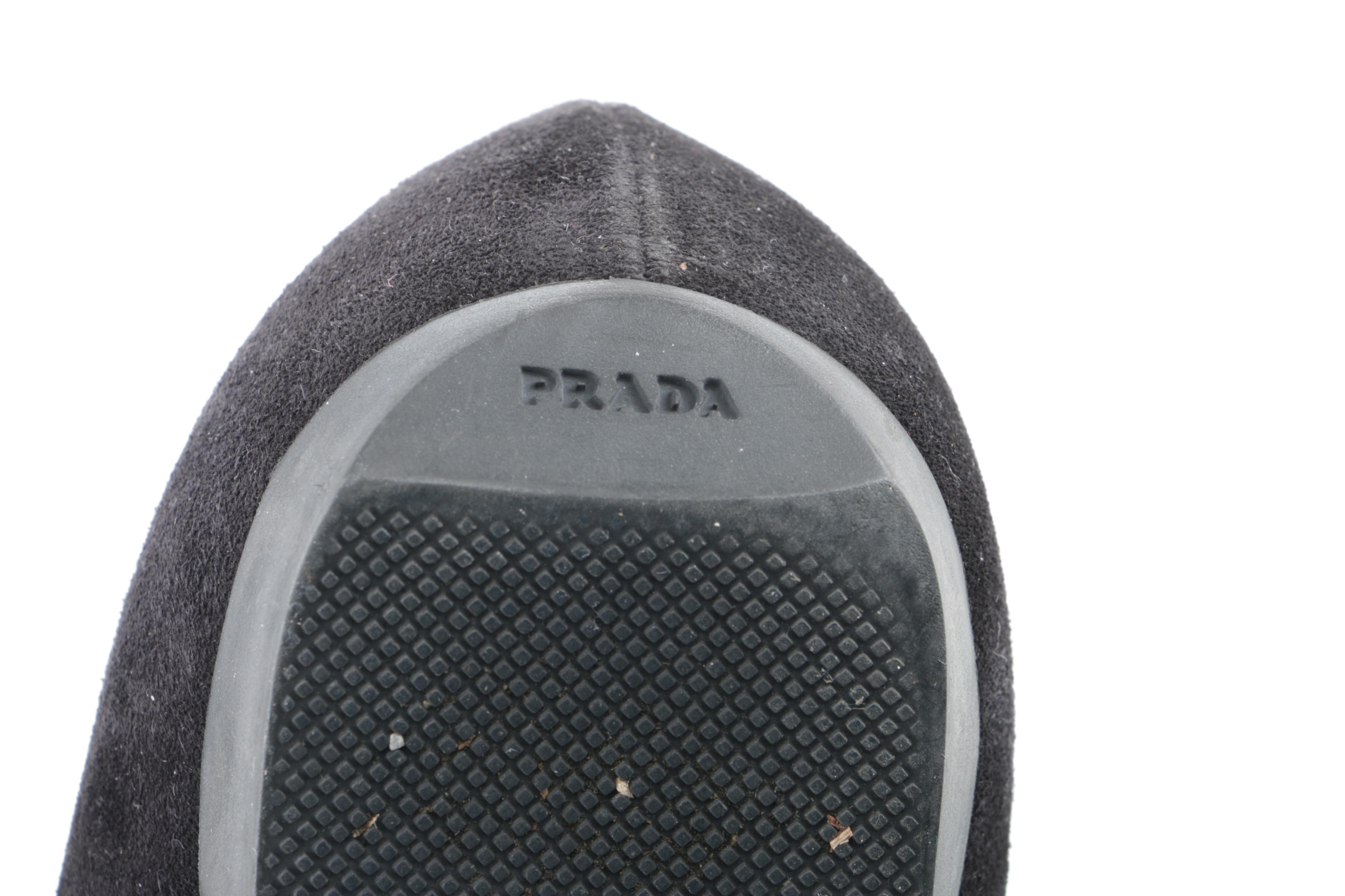Prada Black Suede Loafers and Boots