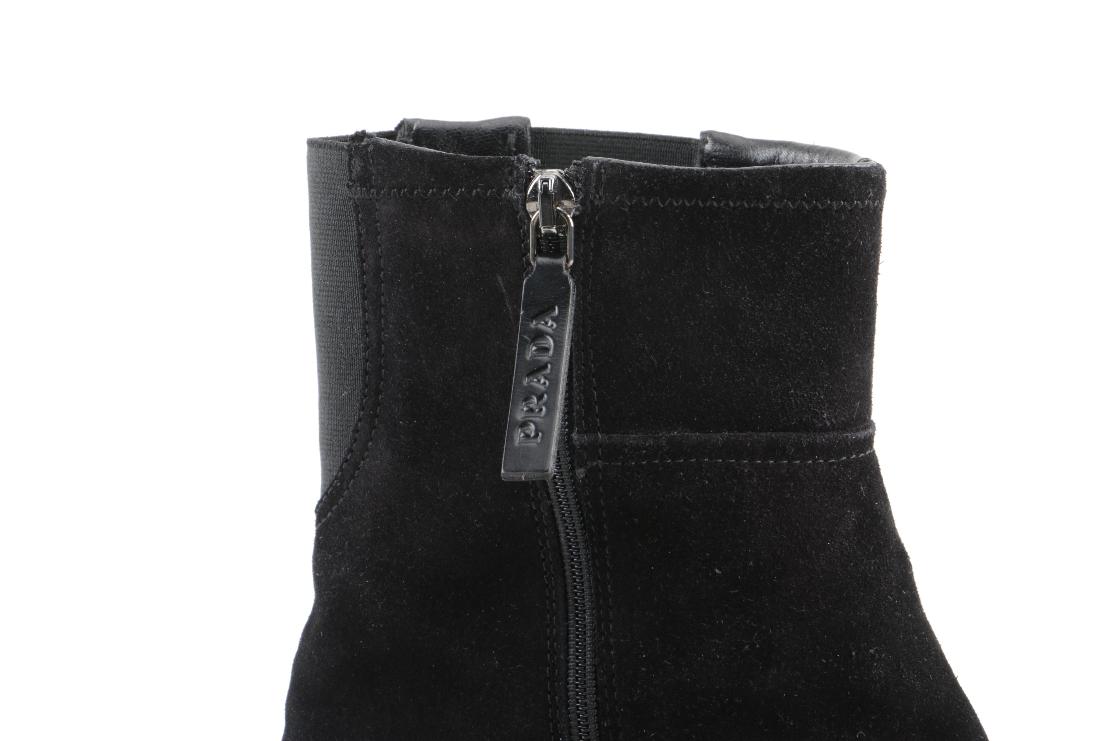 Prada Black Suede Loafers and Boots