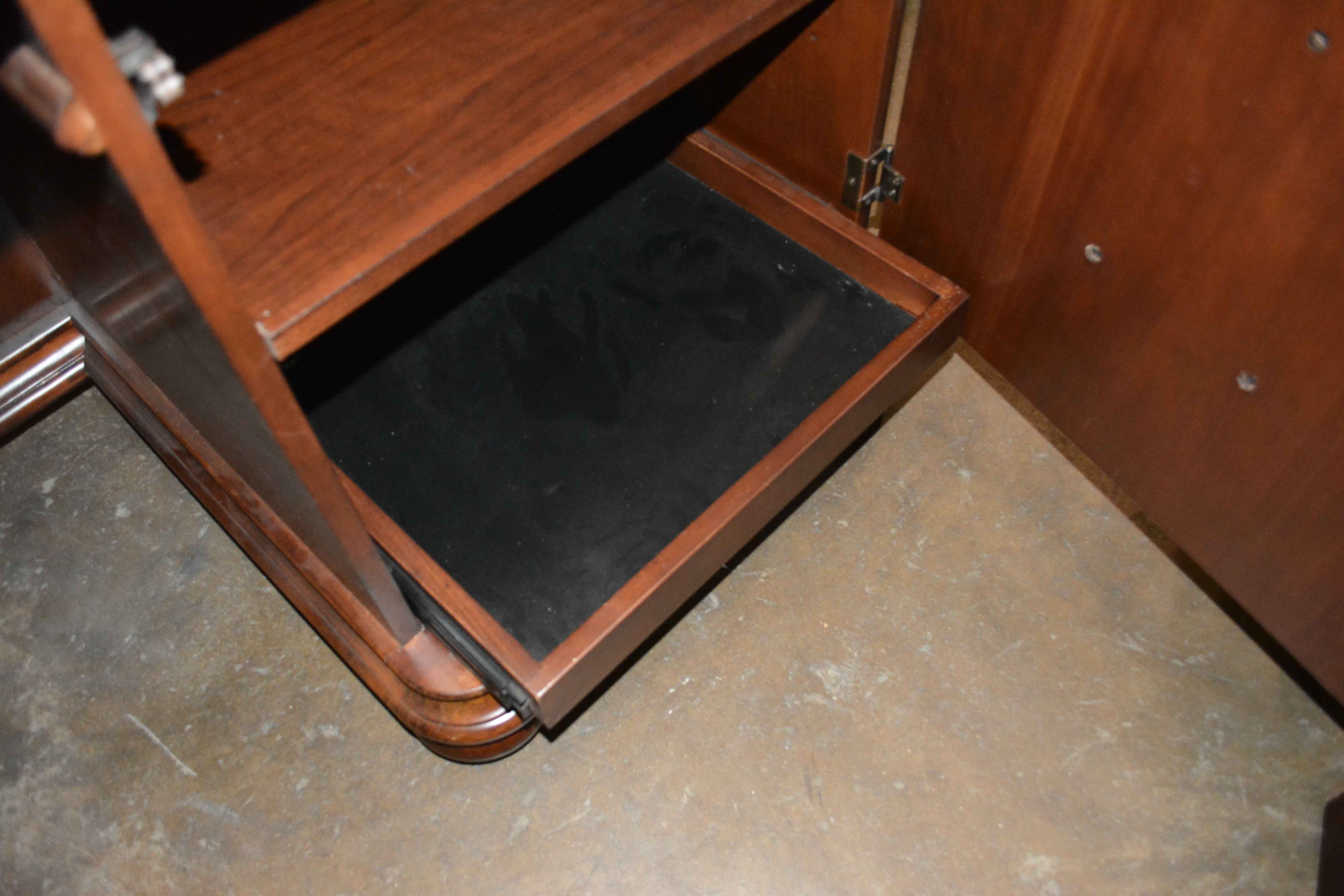 Mediterranean Style Computer Desk and Hutch with Chair by Haverty's