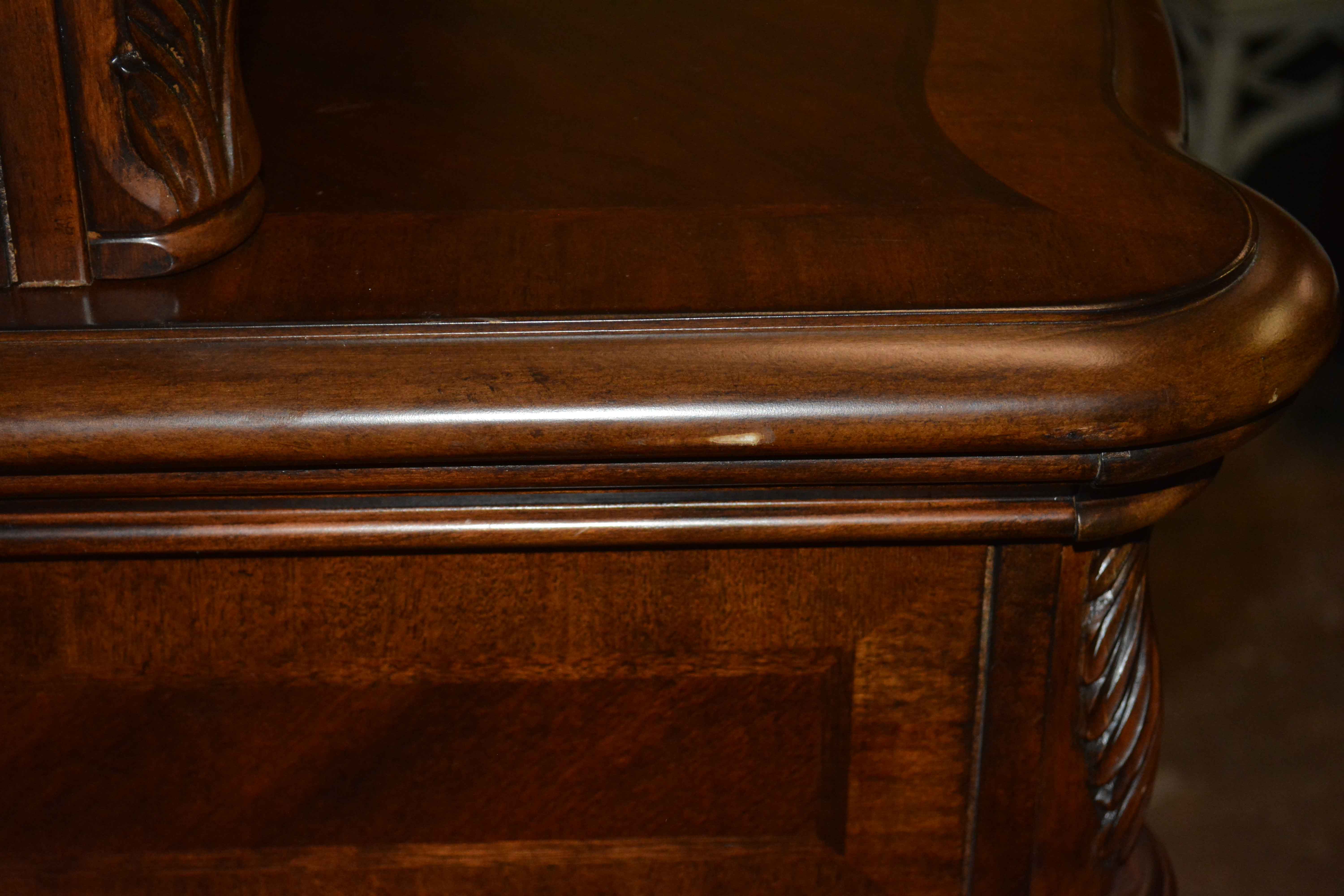 Mediterranean Style Computer Desk and Hutch with Chair by Haverty's