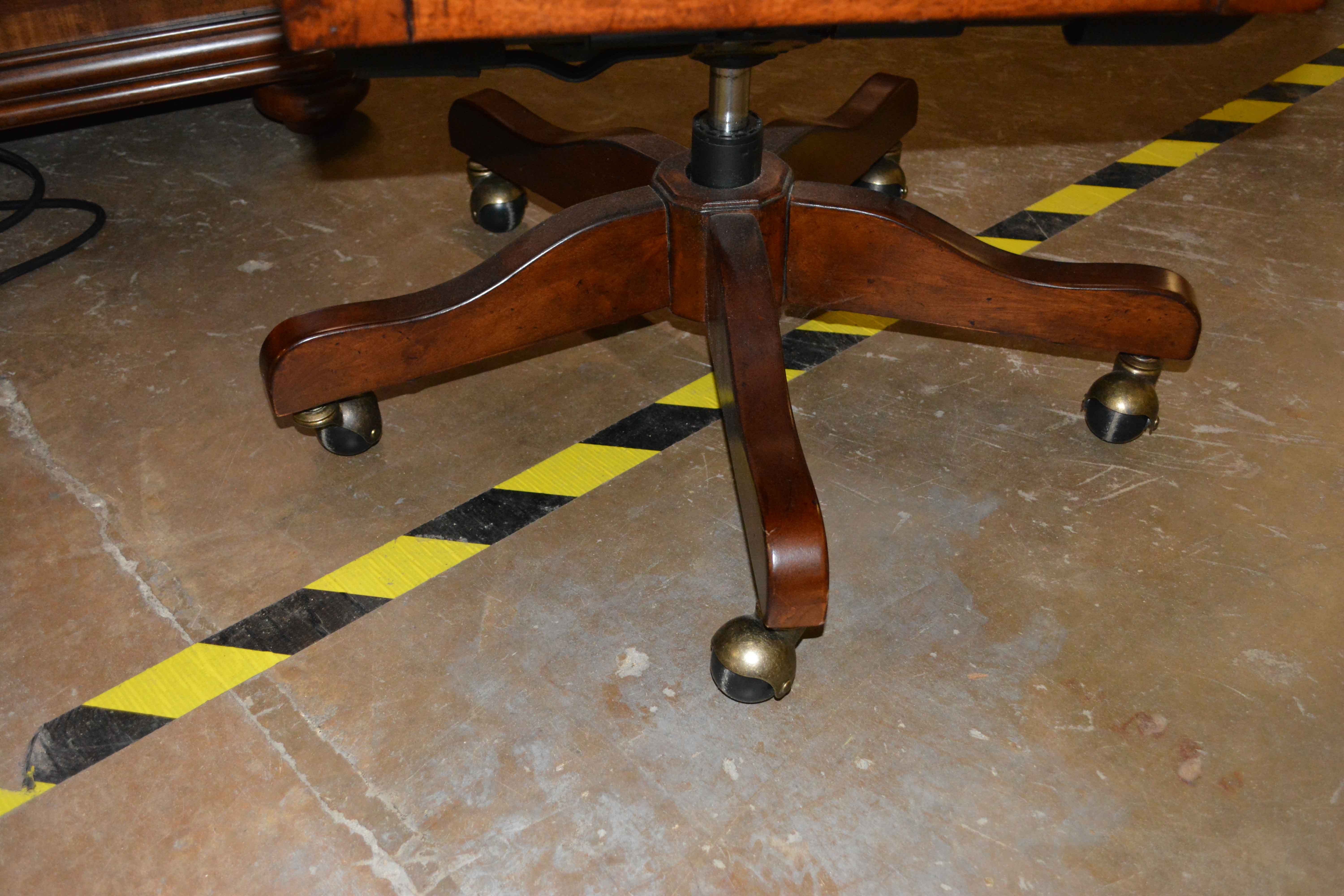 Mediterranean Style Computer Desk and Hutch with Chair by Haverty's