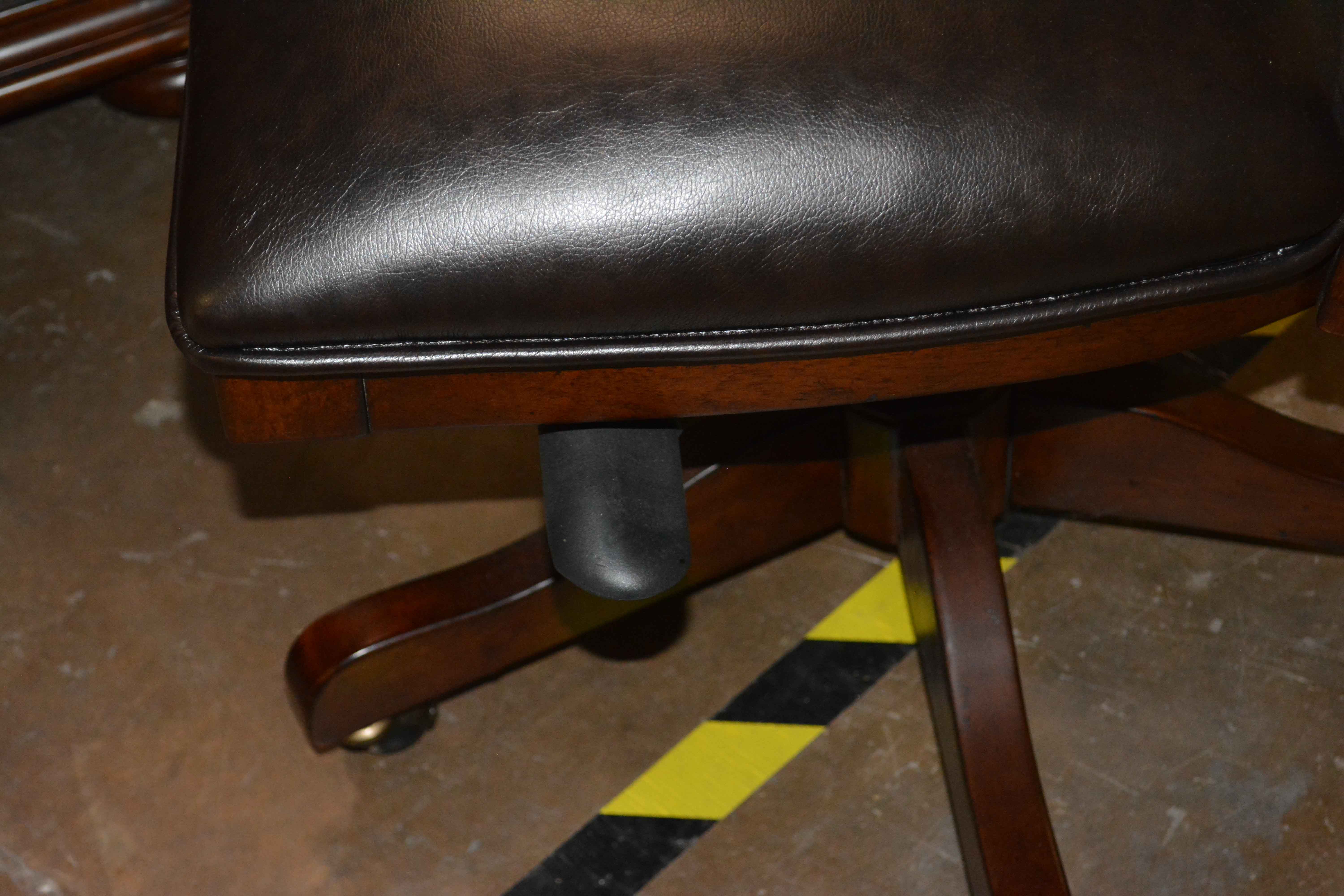 Mediterranean Style Computer Desk and Hutch with Chair by Haverty's