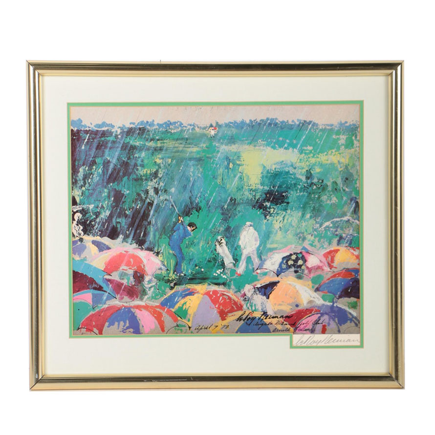 LeRoy Neiman Offset Lithograph "Augusta National Golf Club" Poster