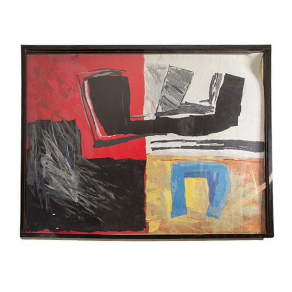 Calman Shemi Handmade Textile Painting "Eagle # 2"