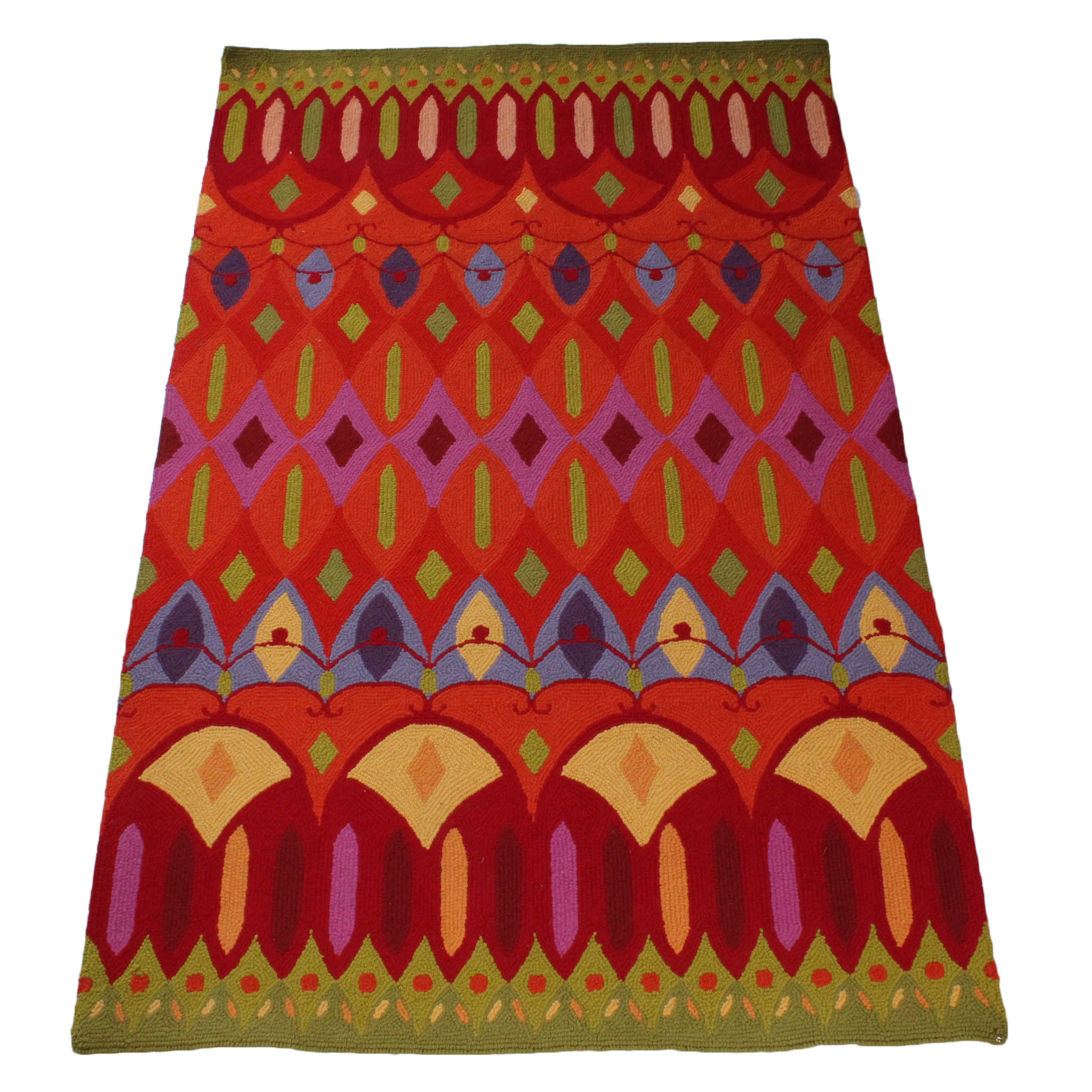 Mexican Tamacani Hooked Area Rug