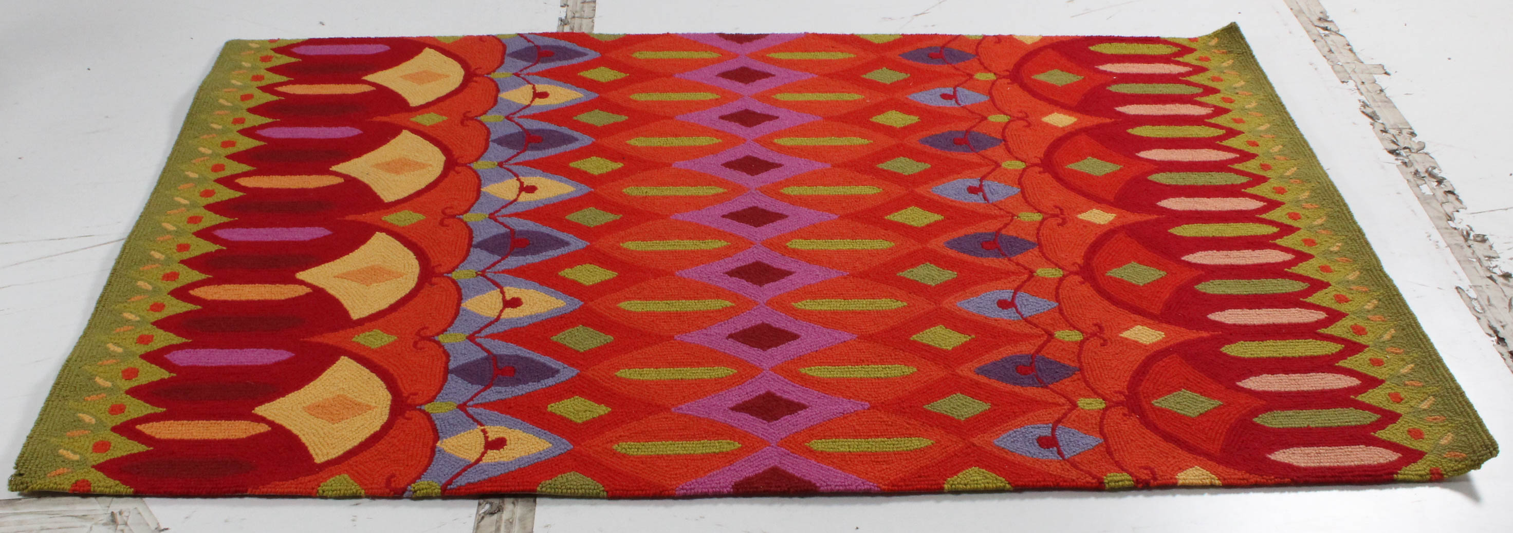 Mexican Tamacani Hooked Area Rug