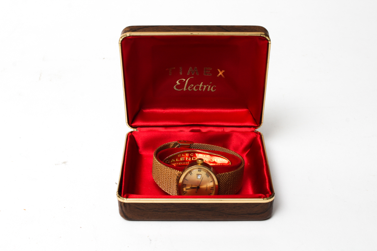 Men's Accessories Including Swank Cufflinks and Timex Electric Watch