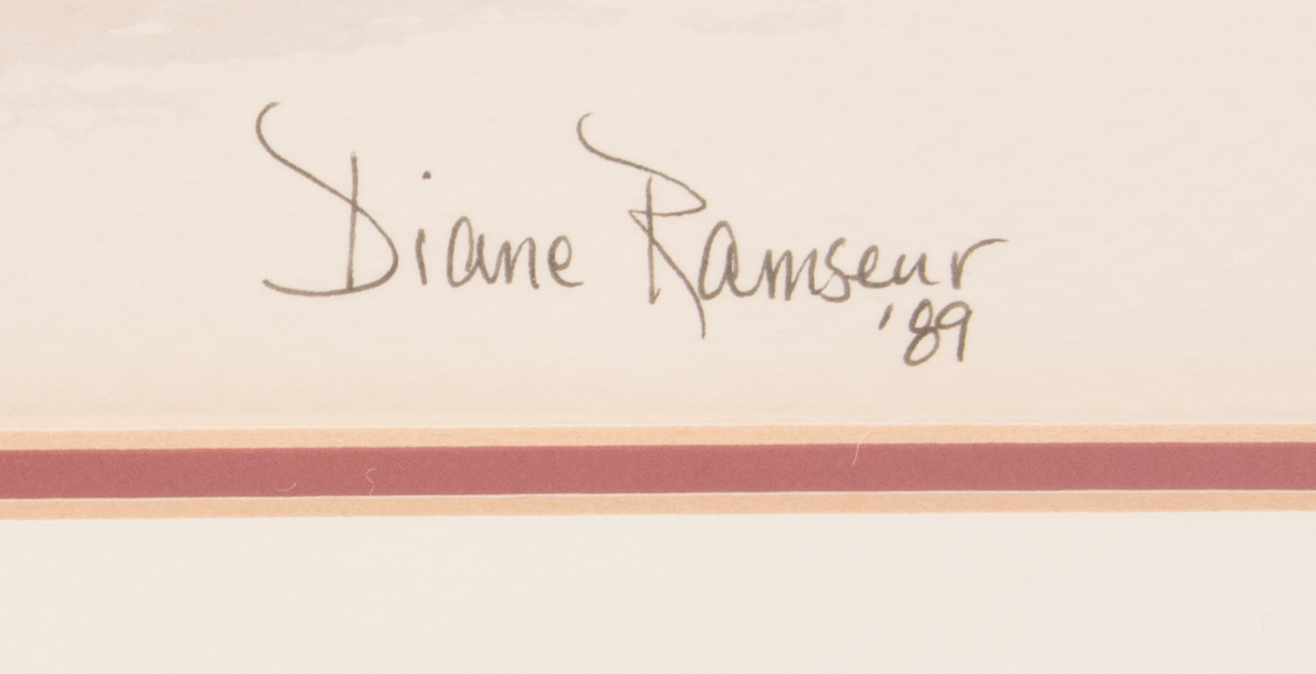 Vintage Diane Ramseur Watercolor on Paper Still Life