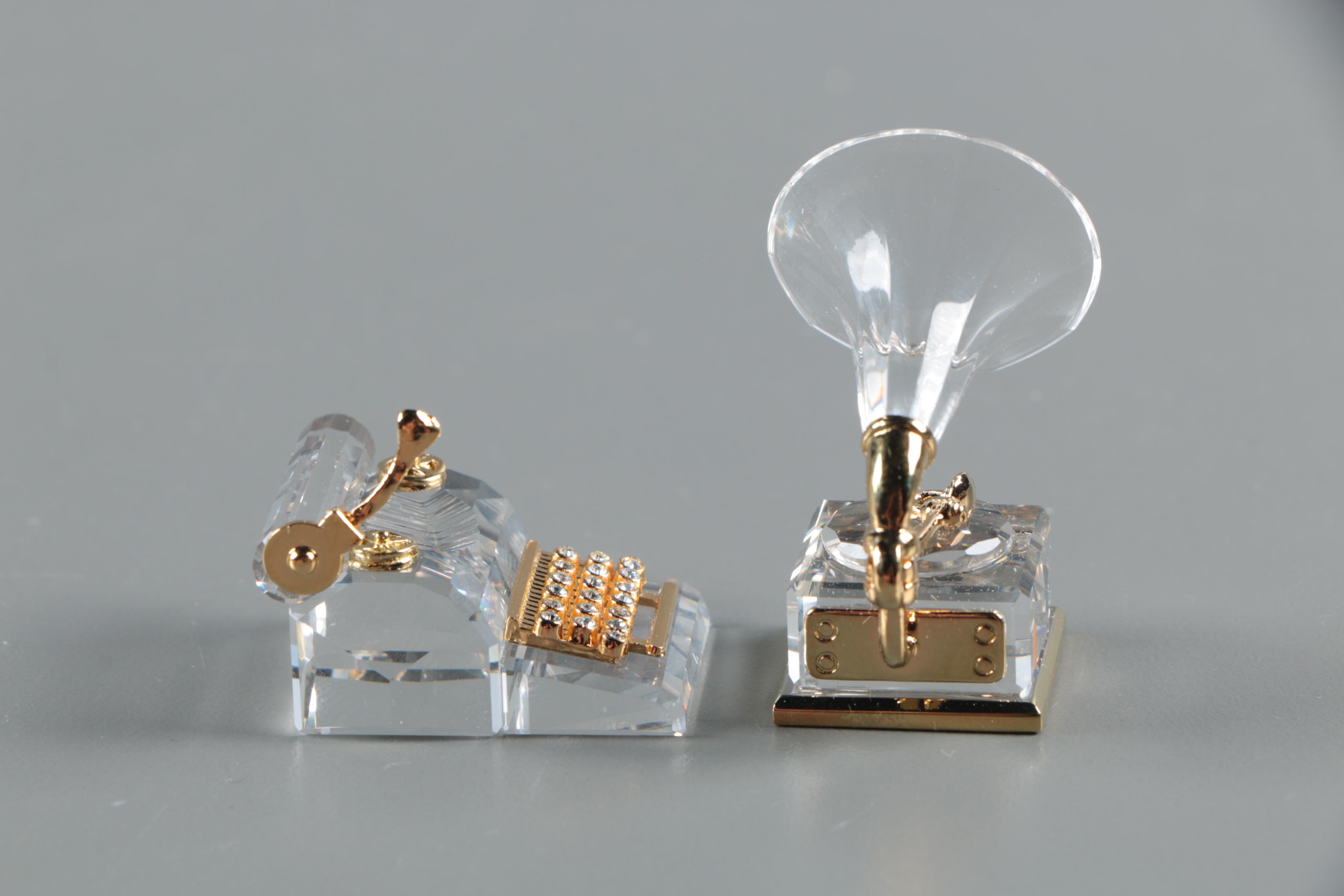 Cross Gold-Filled Pen and Pencil Set with Swarovski Crystal Miniatures