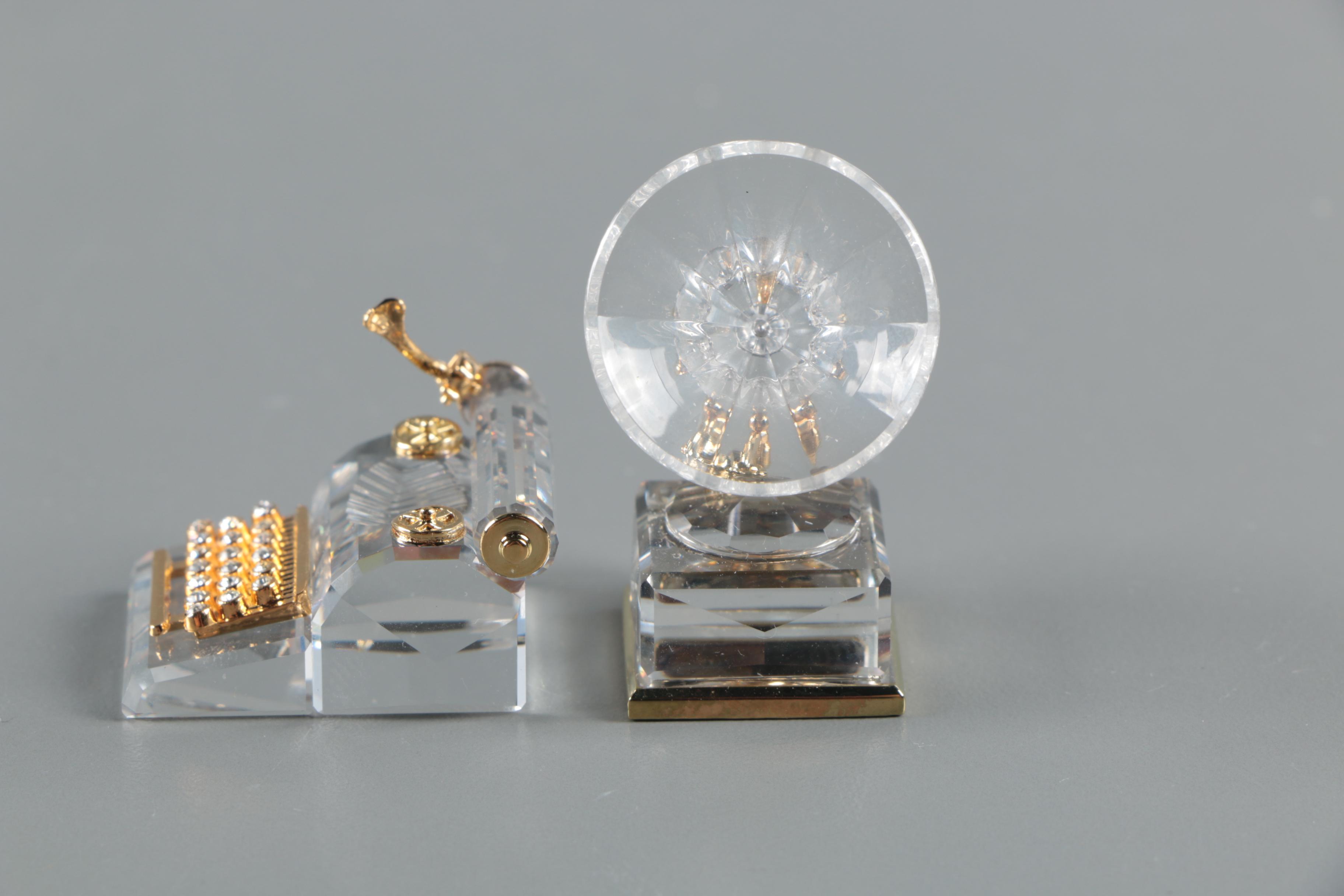 Cross Gold-Filled Pen and Pencil Set with Swarovski Crystal Miniatures