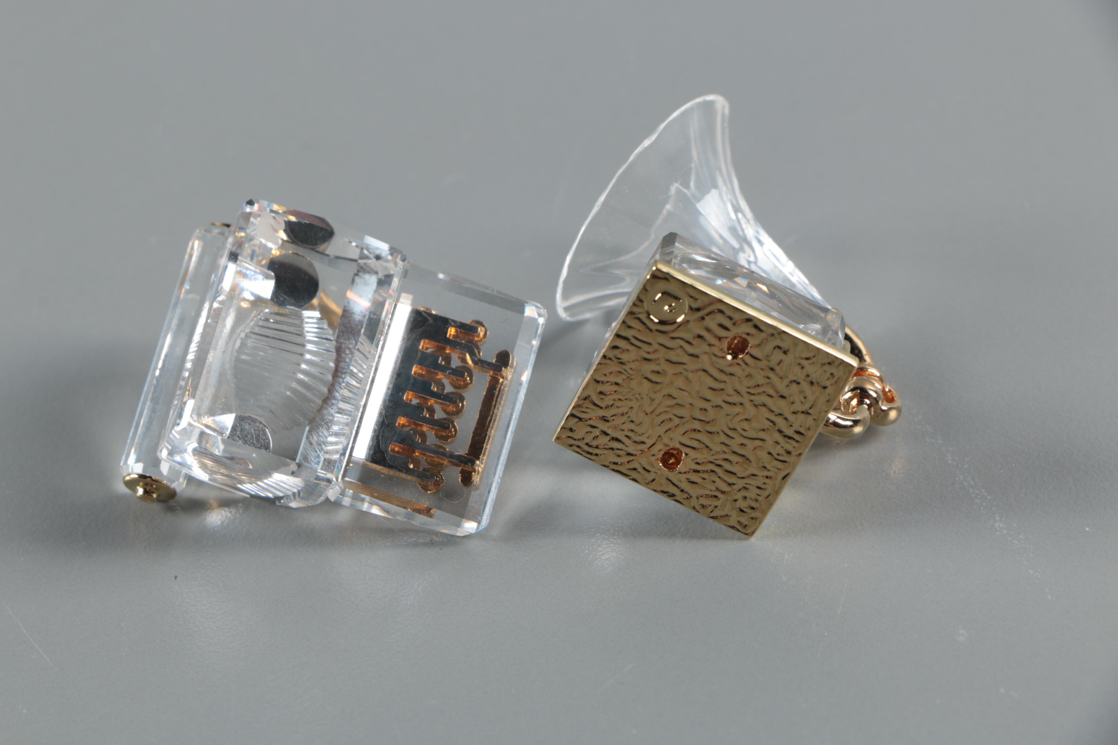 Cross Gold-Filled Pen and Pencil Set with Swarovski Crystal Miniatures