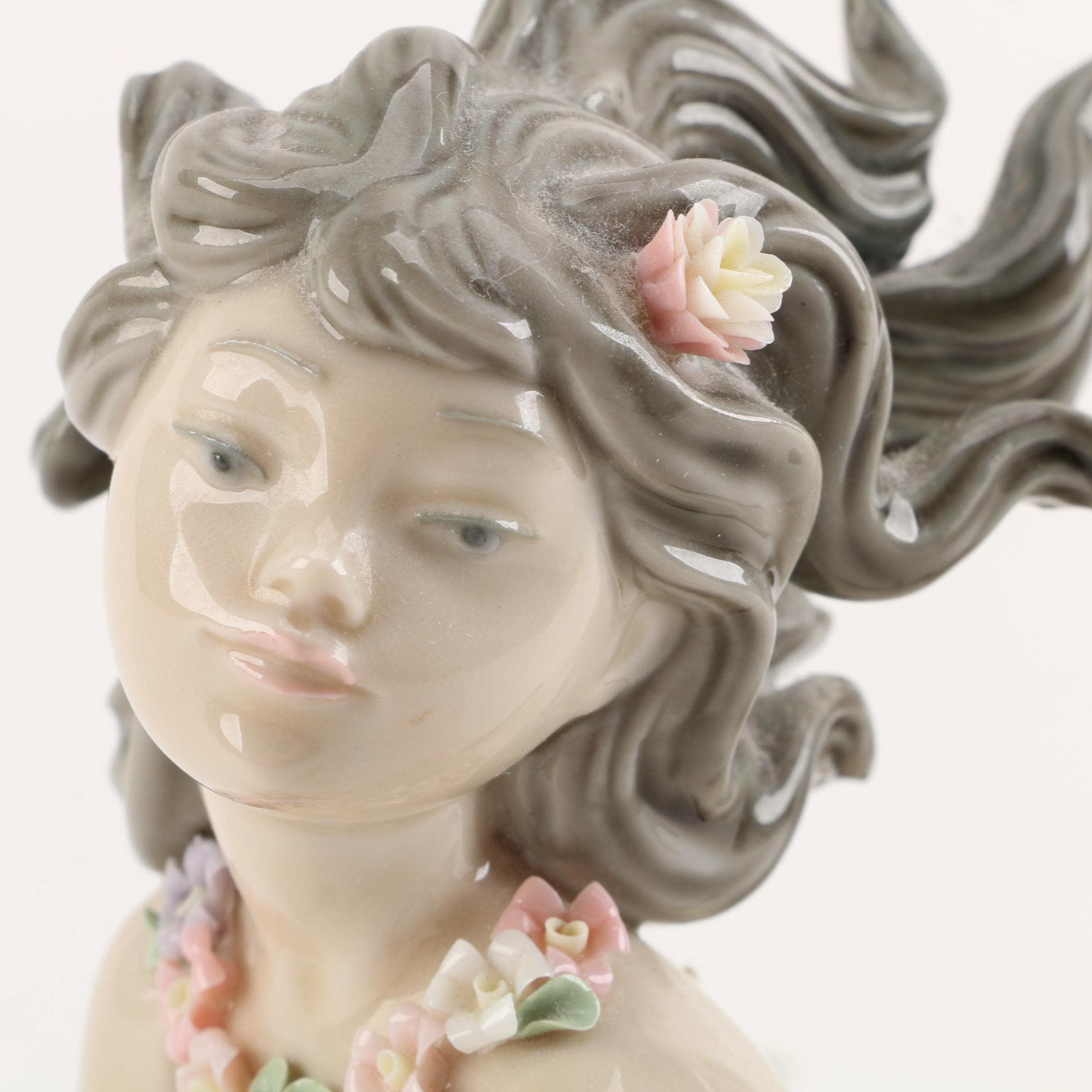 Lladró "Fantasy" Porcelain Mermaid Figurine