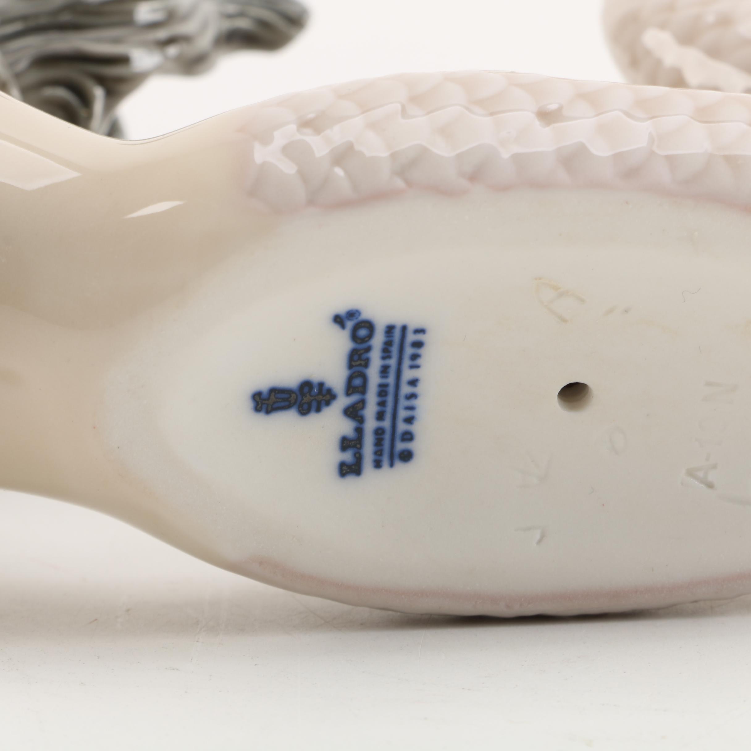 Lladró "Fantasy" Porcelain Mermaid Figurine