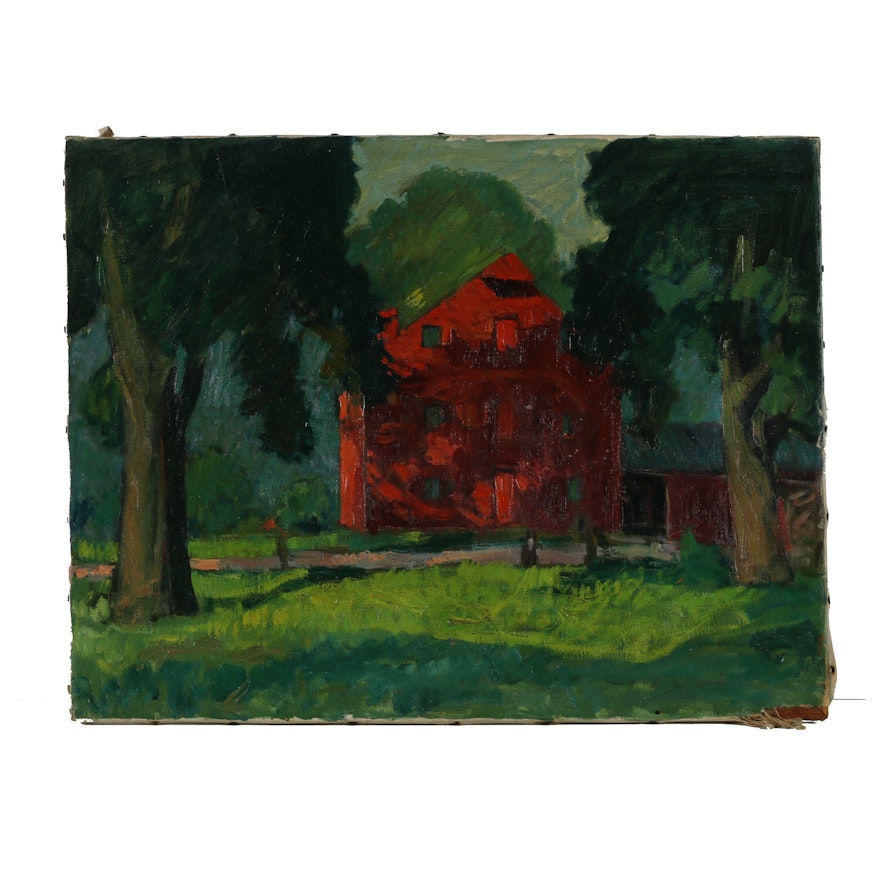 Robert Whitmore Oil Painting "Grinnell Mill, Yellow Springs"