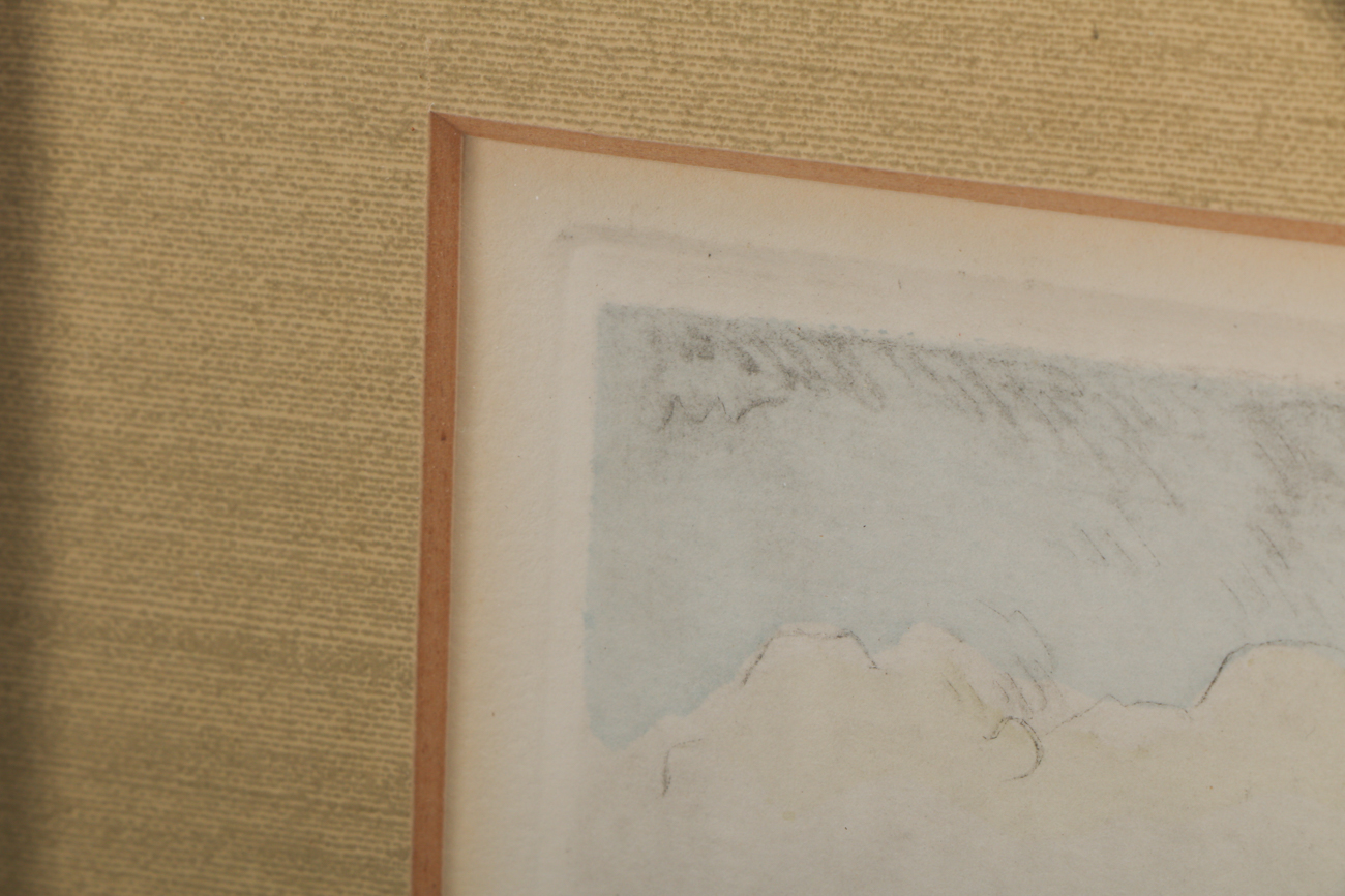 Venici Signed Hand-Tinted Etching on Paper "Roma"