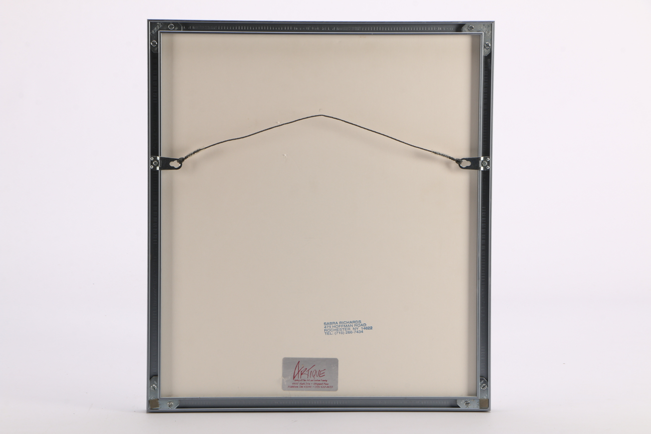 Sara Richards 1993 Mixed Media Monoprint "Tien Chen Mountains II, Series 237"