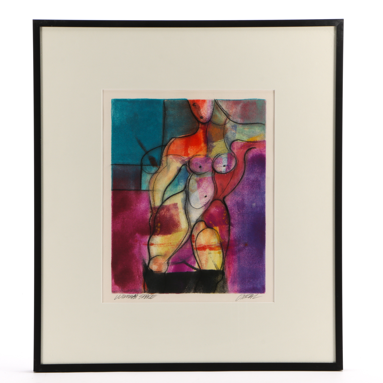 O'Neal Lithograph Print "Woman's Space"