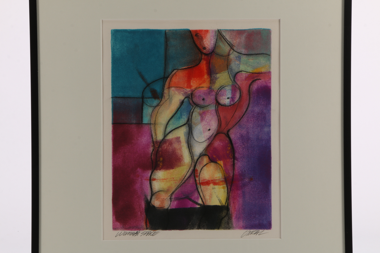 O'Neal Lithograph Print "Woman's Space"