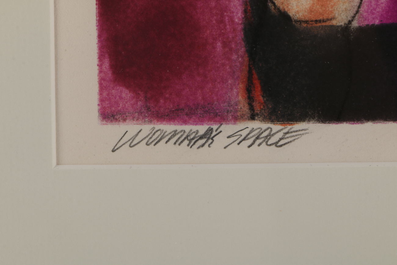 O'Neal Lithograph Print "Woman's Space"