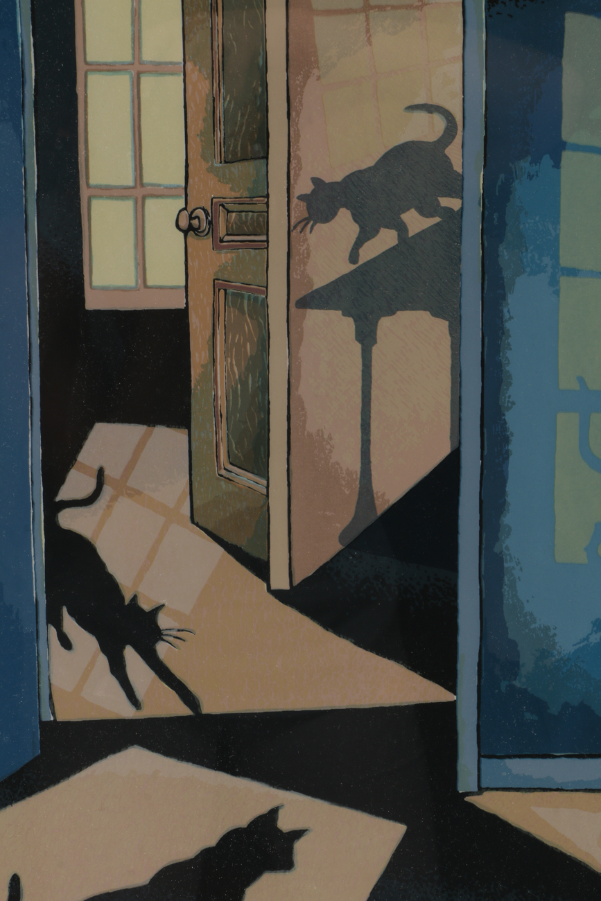 Kurtis N. Thomas Artist Proof Serigraph "Jumpin' Cat Flash"