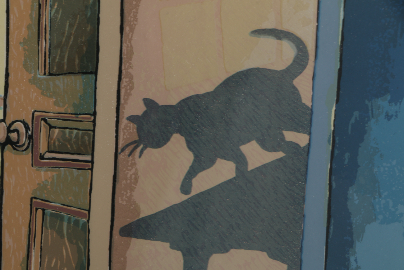 Kurtis N. Thomas Artist Proof Serigraph "Jumpin' Cat Flash"