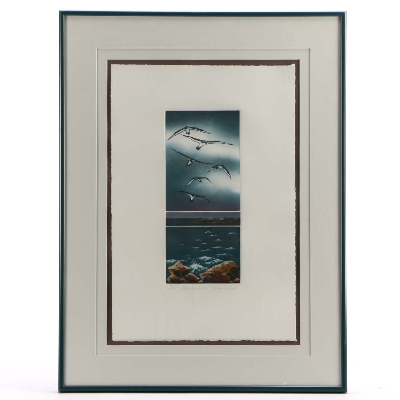 Sonia Gilbert Signed Limited Edition Etching with Aquatint and Mezzotint