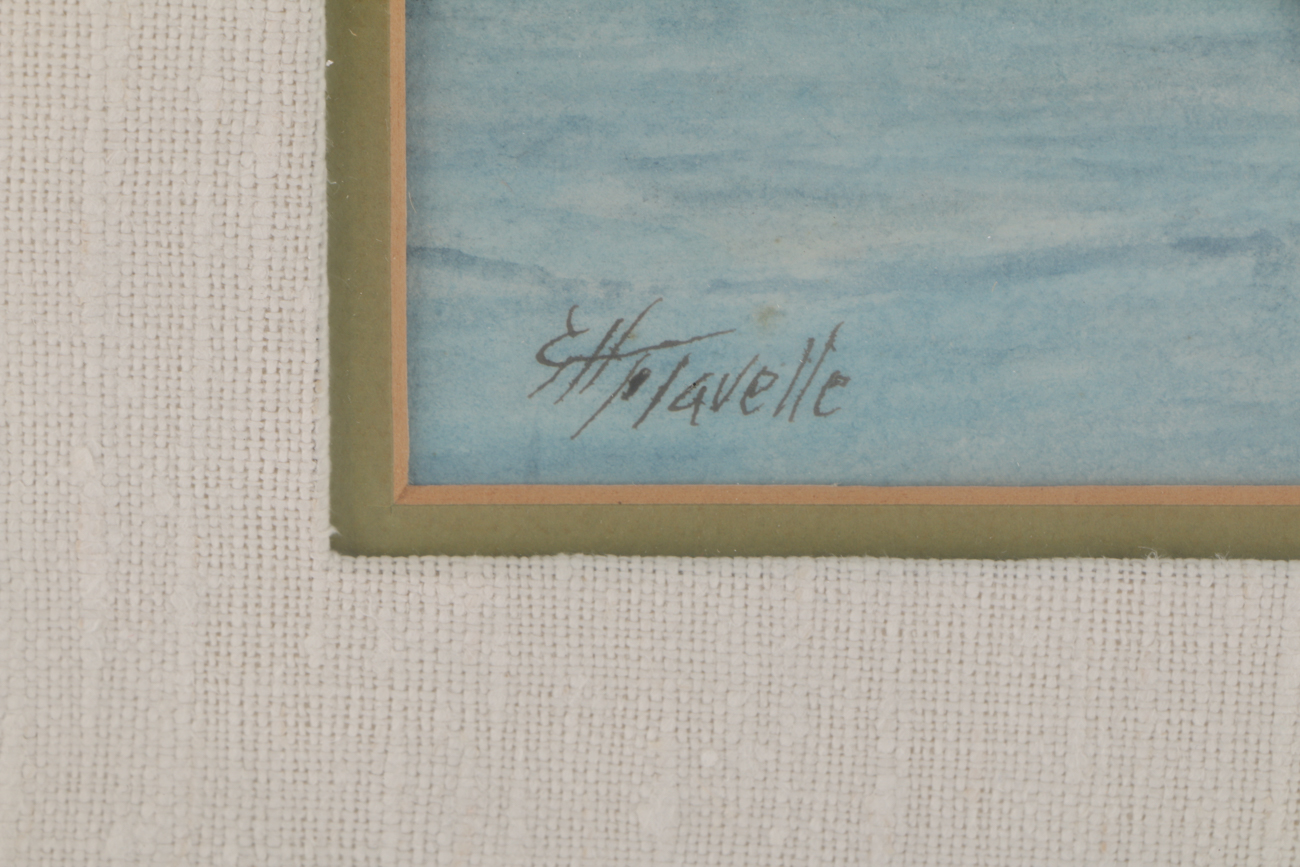 G. H. Havelle Original Coastal Watercolor on Paper