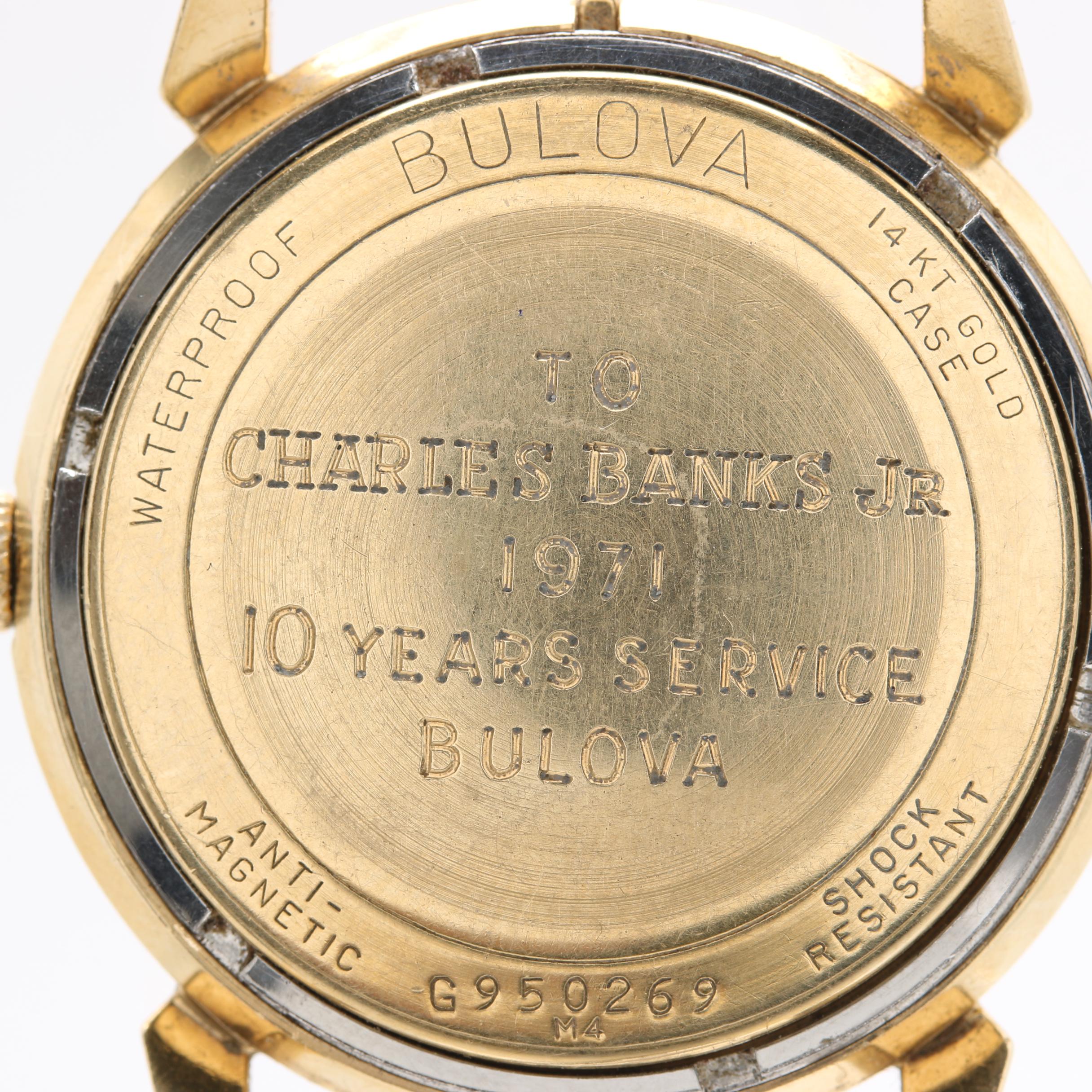 Bulova 14K Yellow Gold Watch Case and Works