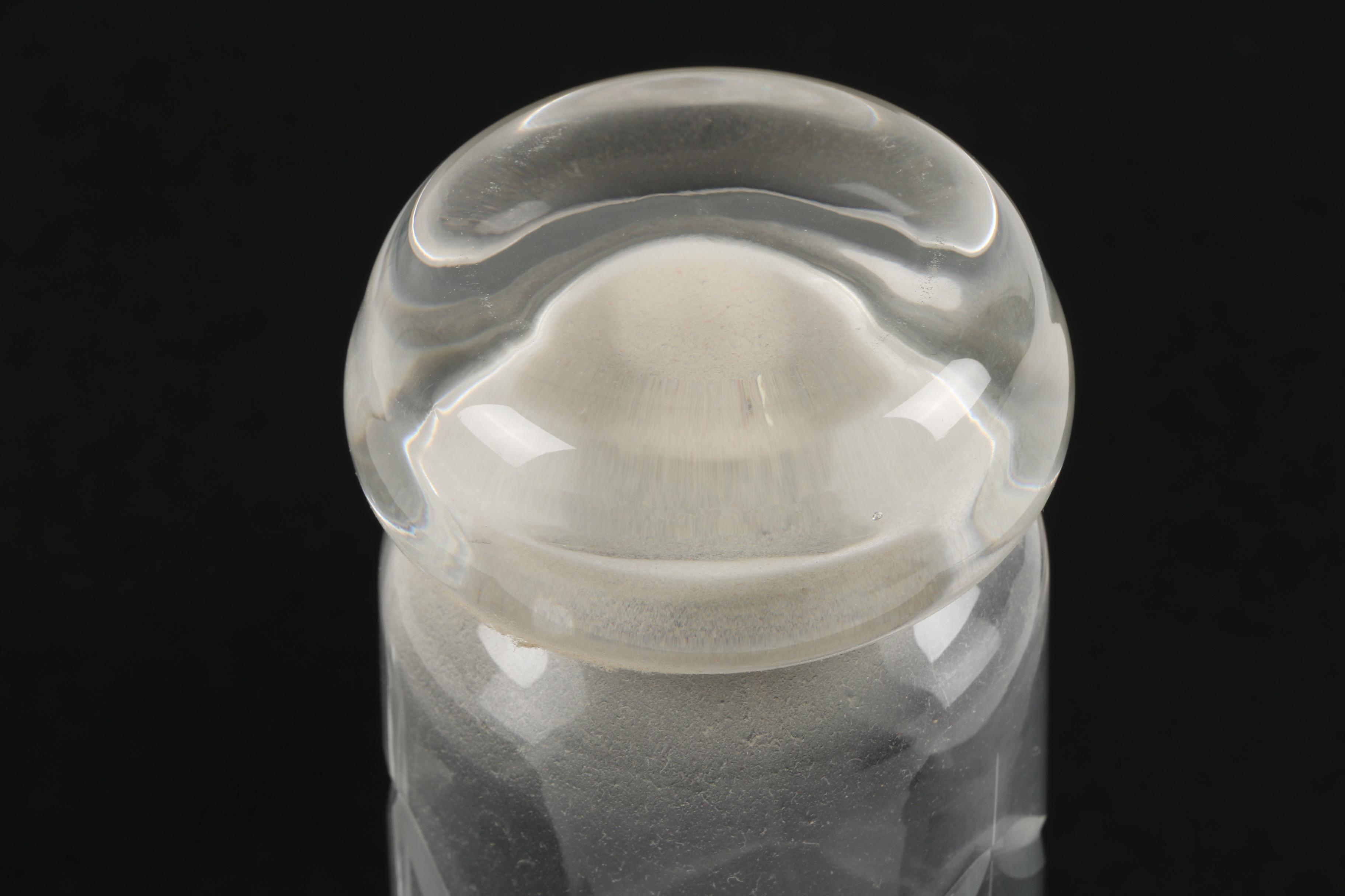 Vintage Romanian Cut Glass Vases