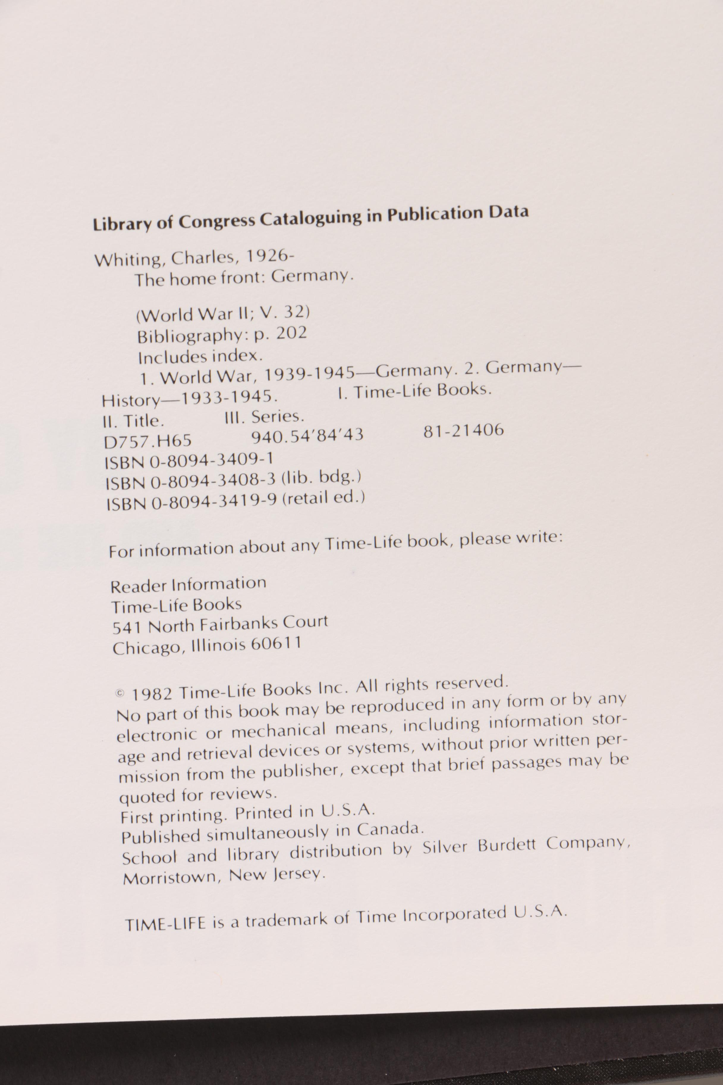 Complete "World War II" Thirty-Nine Volume Set by Time-Life