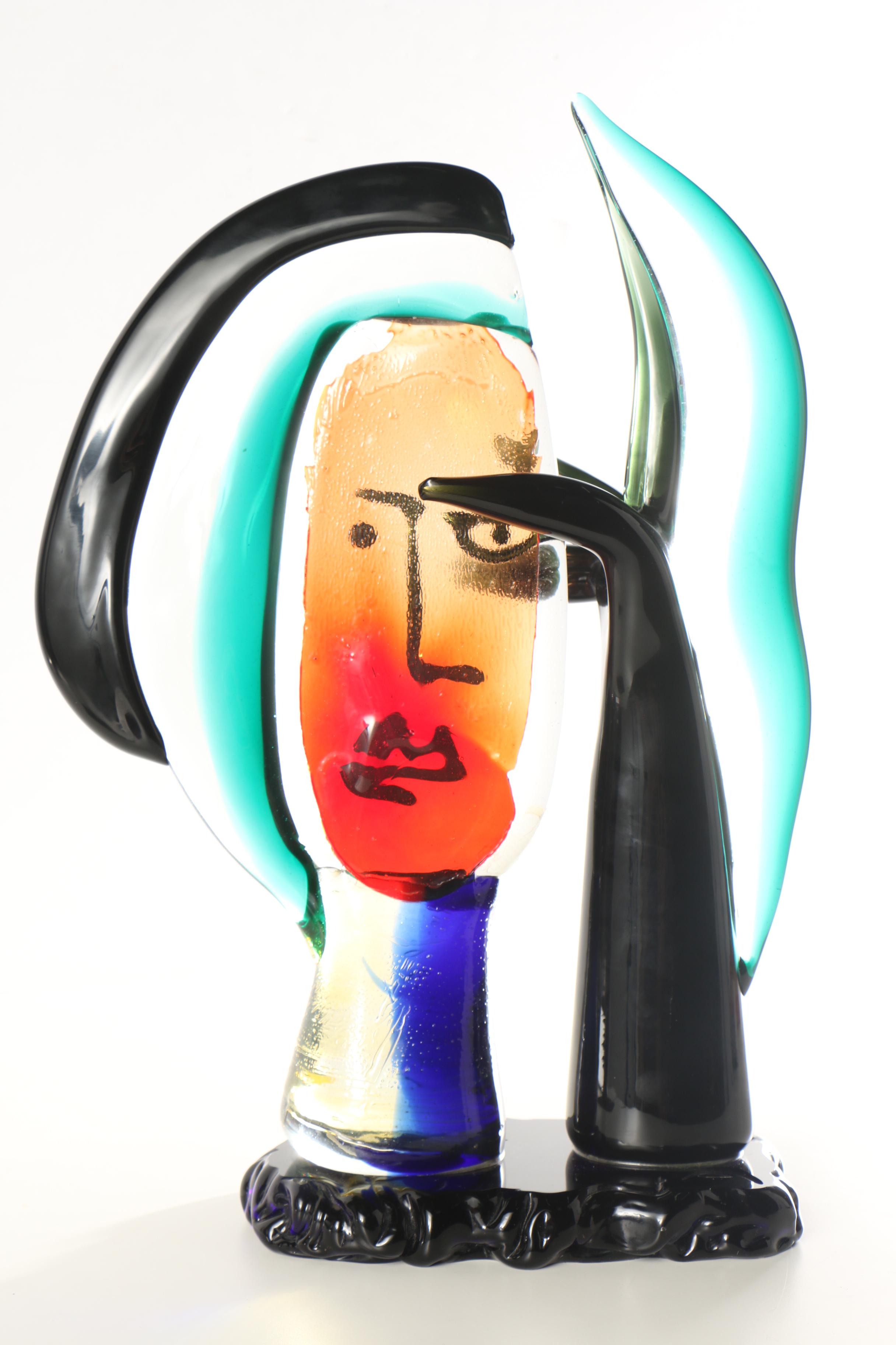 Mario Badioli Hand Blown Art Glass Sculpture