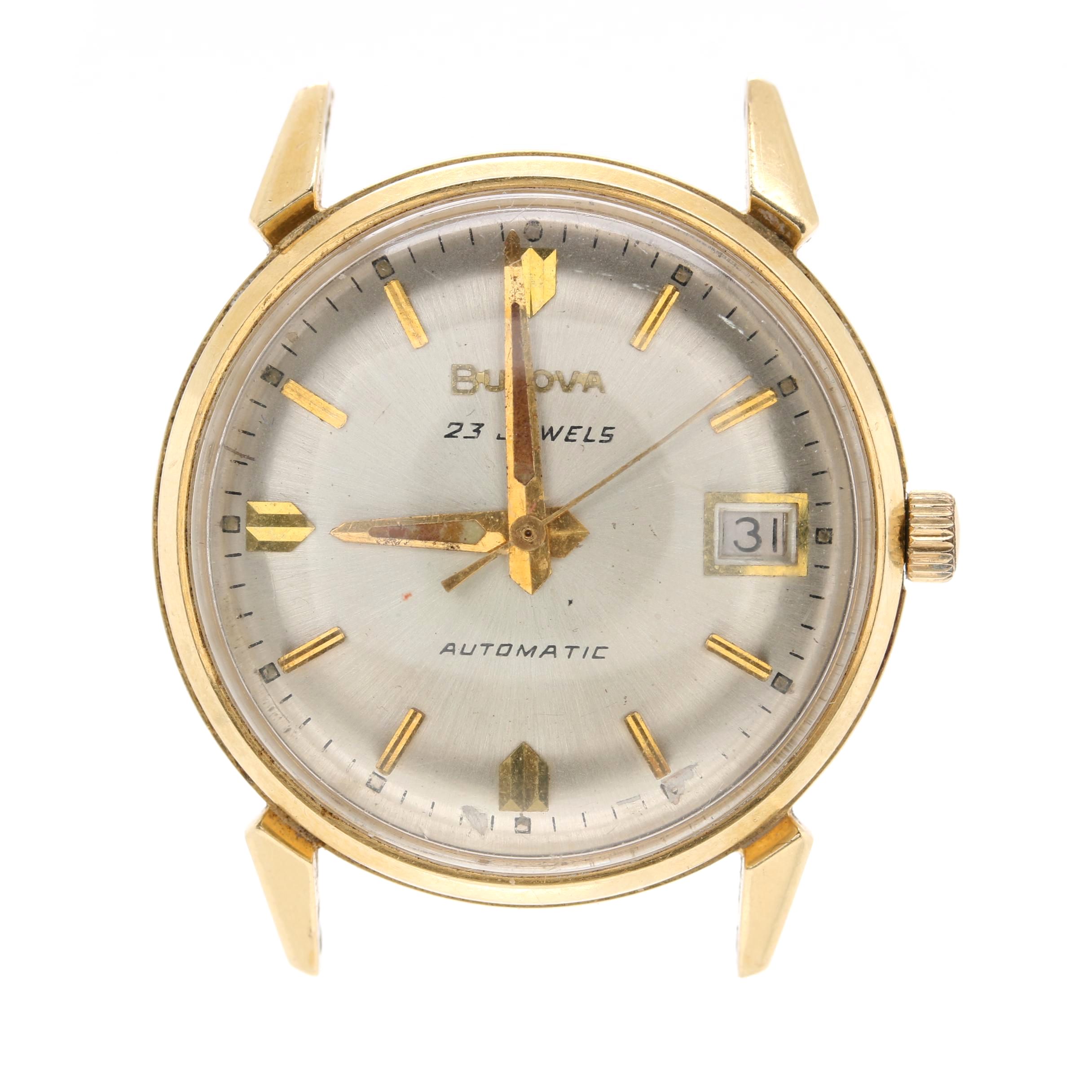 Bulova 14K Yellow Gold Watch Case and Works